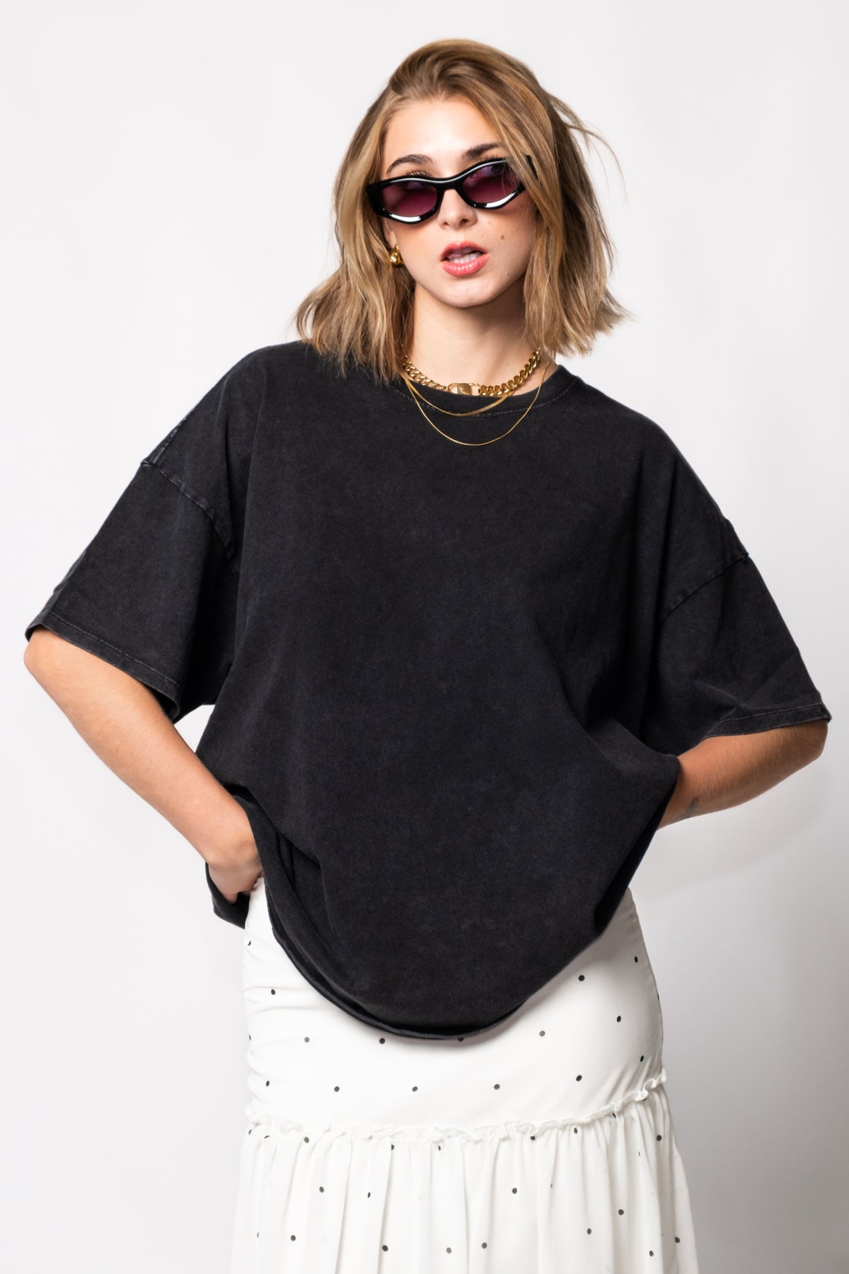 Everyday Oversize Crewneck Cotton Tee