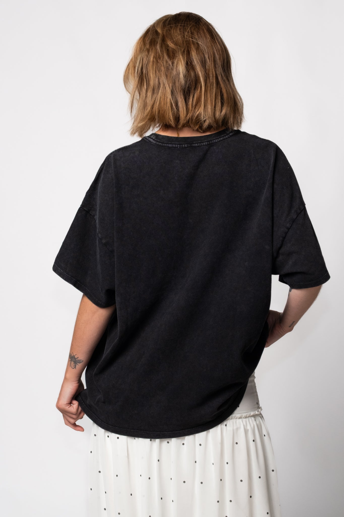 Neue Beige Oversize Washed Cotton Tee