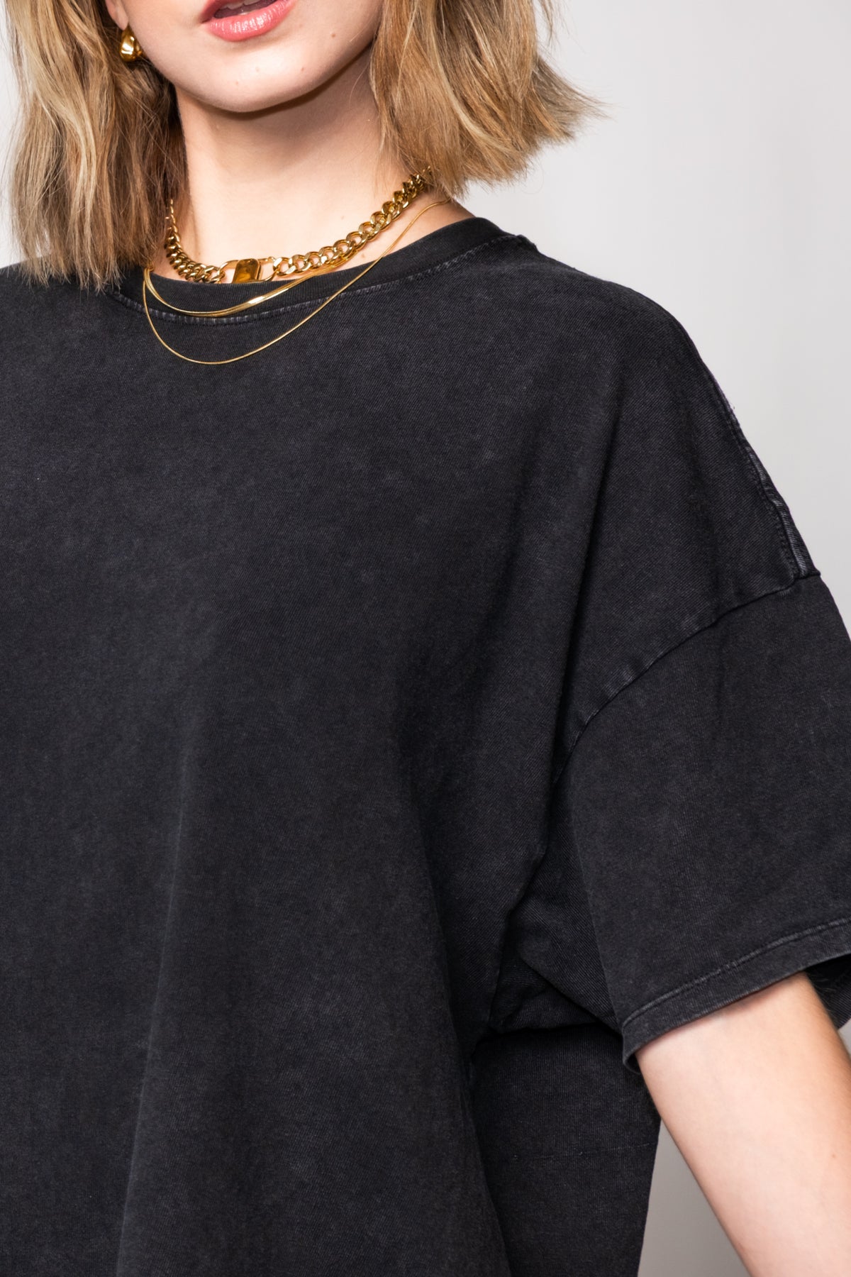 Everyday Oversize Crewneck Cotton Tee