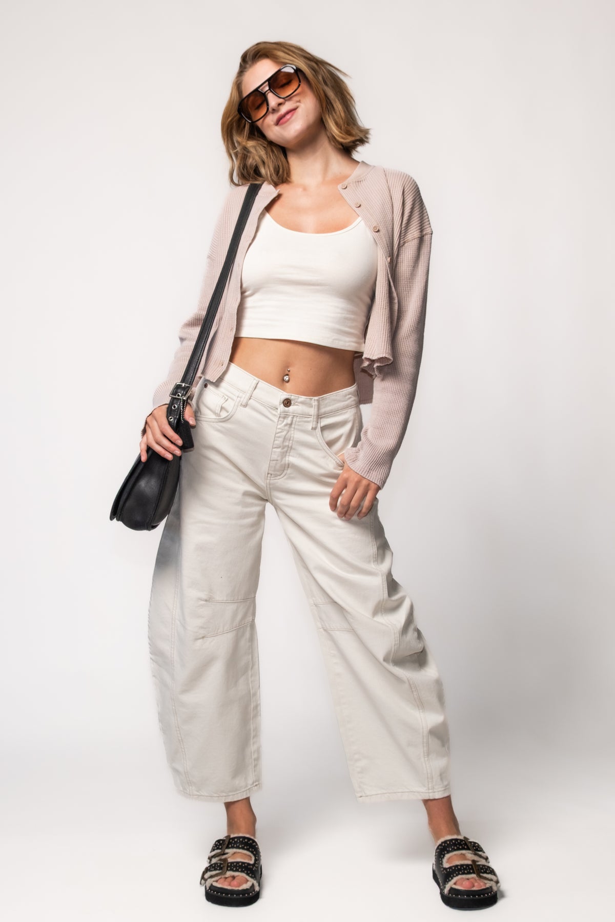 Free People Good Luck Midrise Barrel Jeans