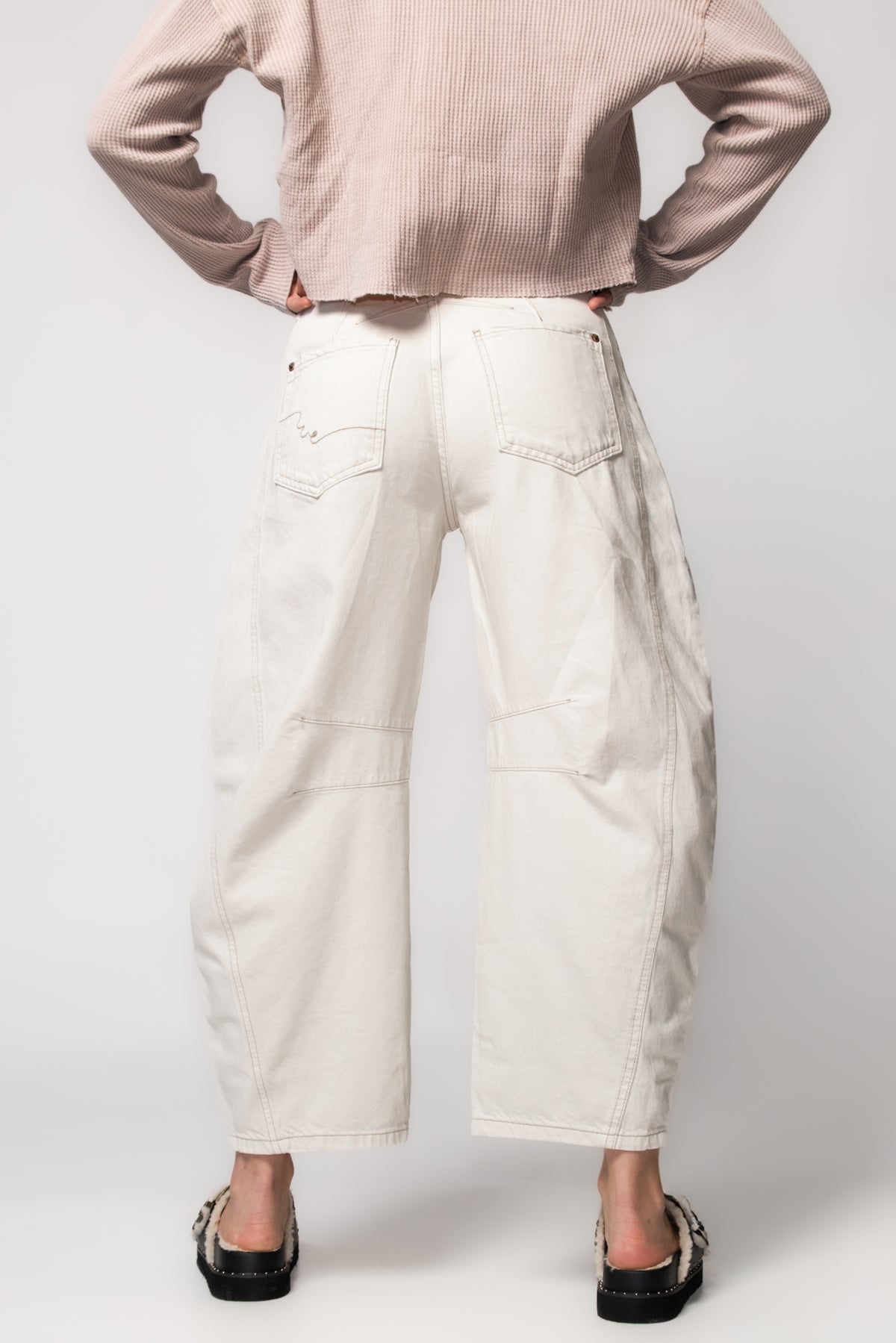 Free People Good Luck Midrise Barrel Jeans