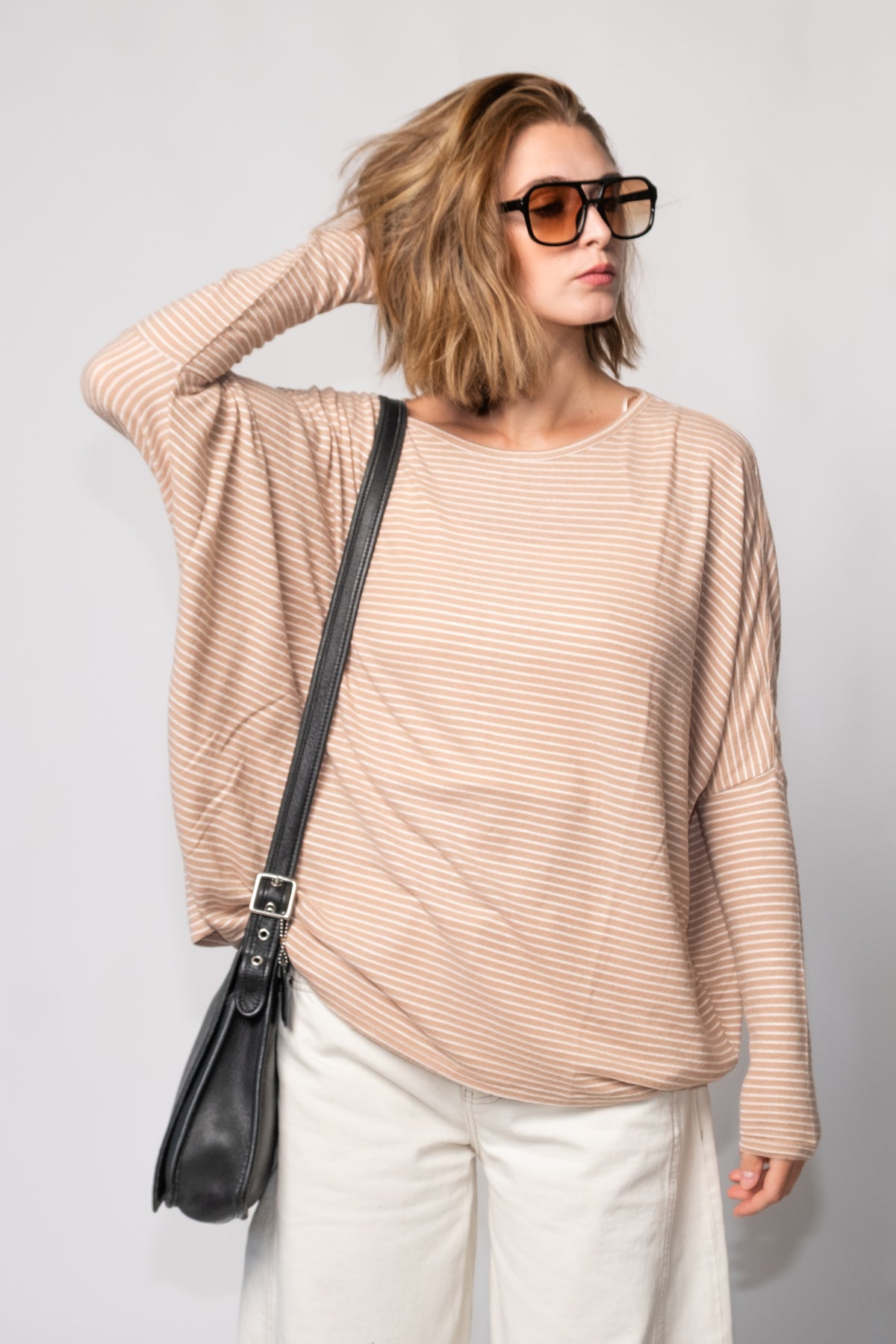 Studio Striped Long Sleeve Tee