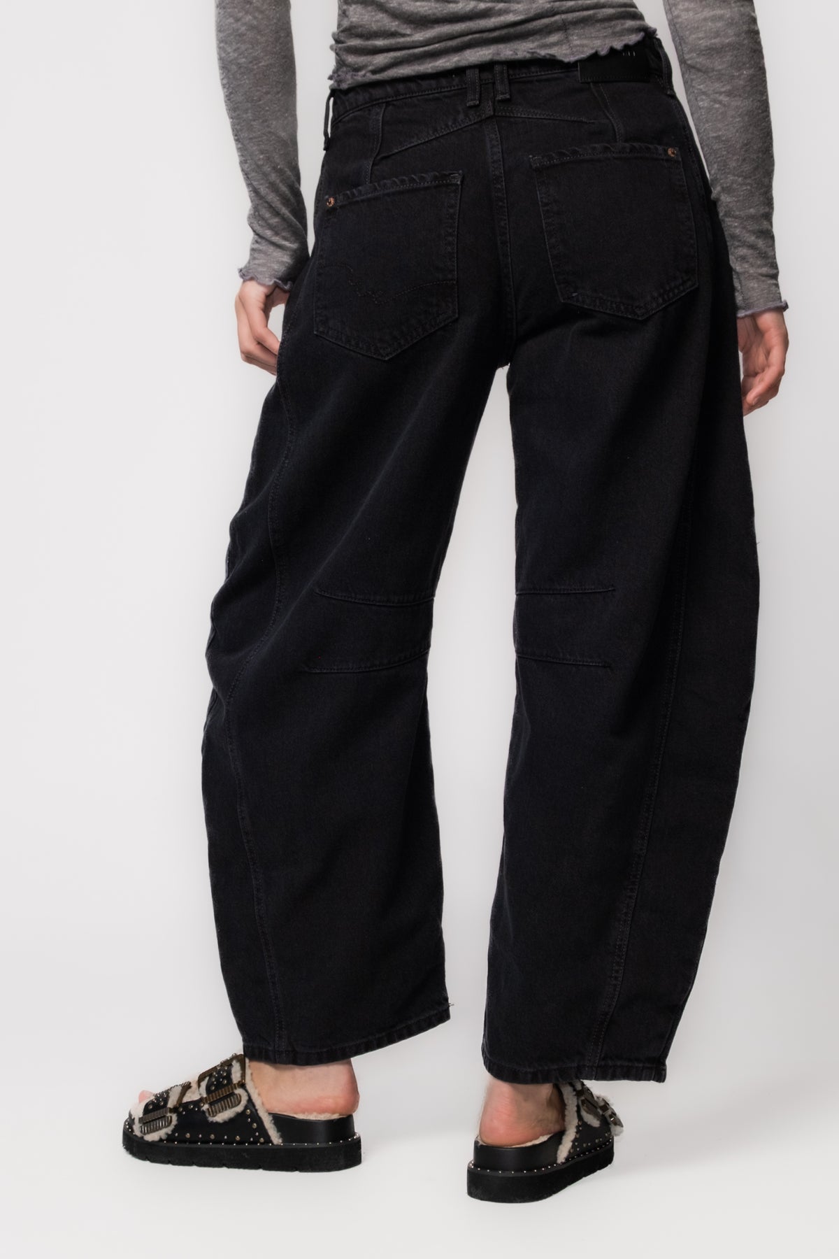 Free People Good Luck Midrise Barrel Jeans