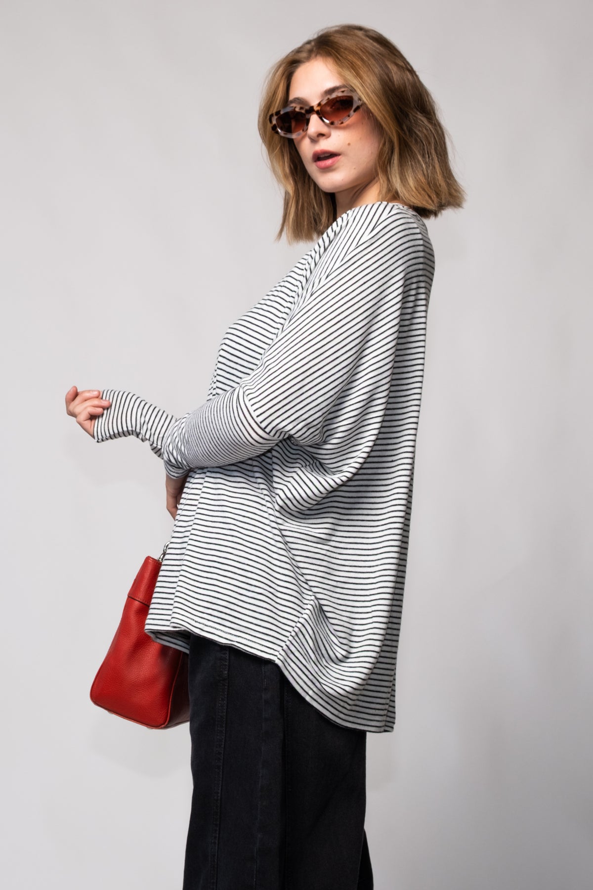 Studio Striped Long Sleeve Tee