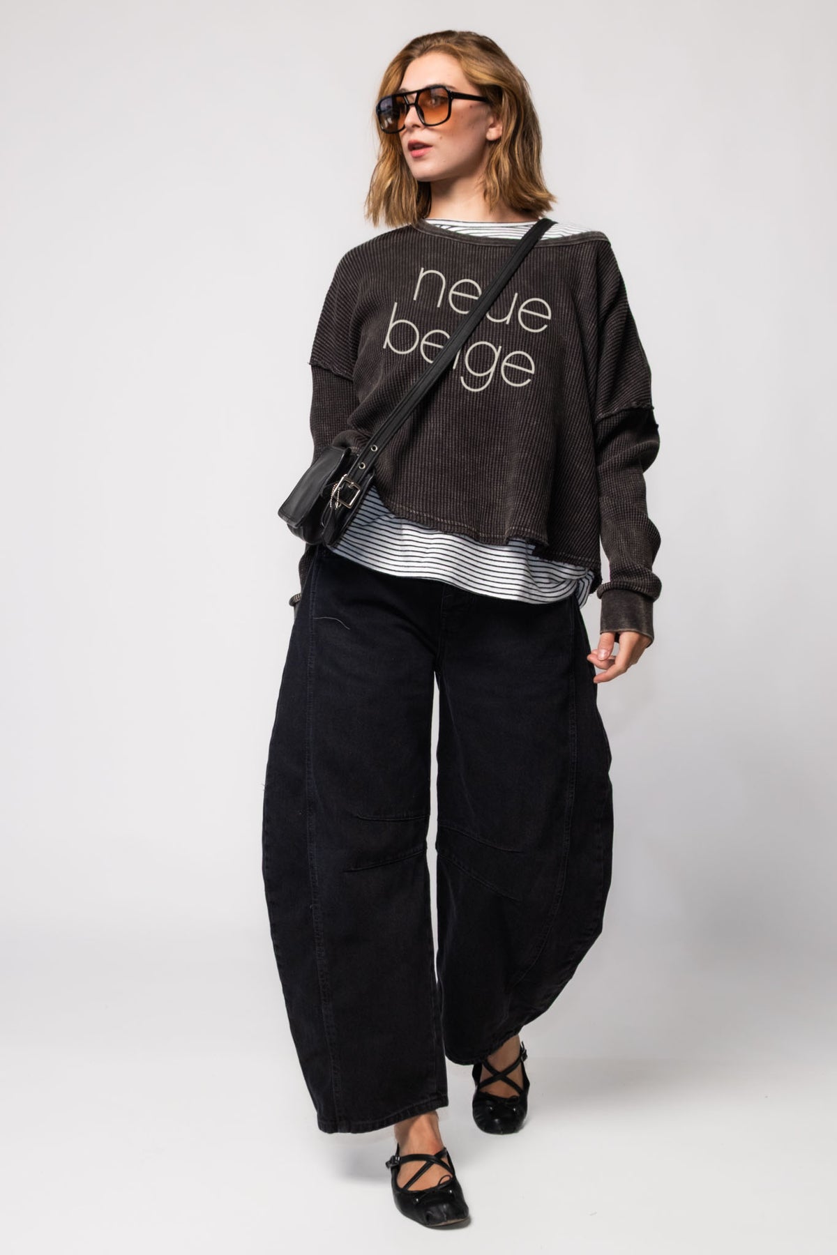 Neue Beige Boxy Cropped Thermal