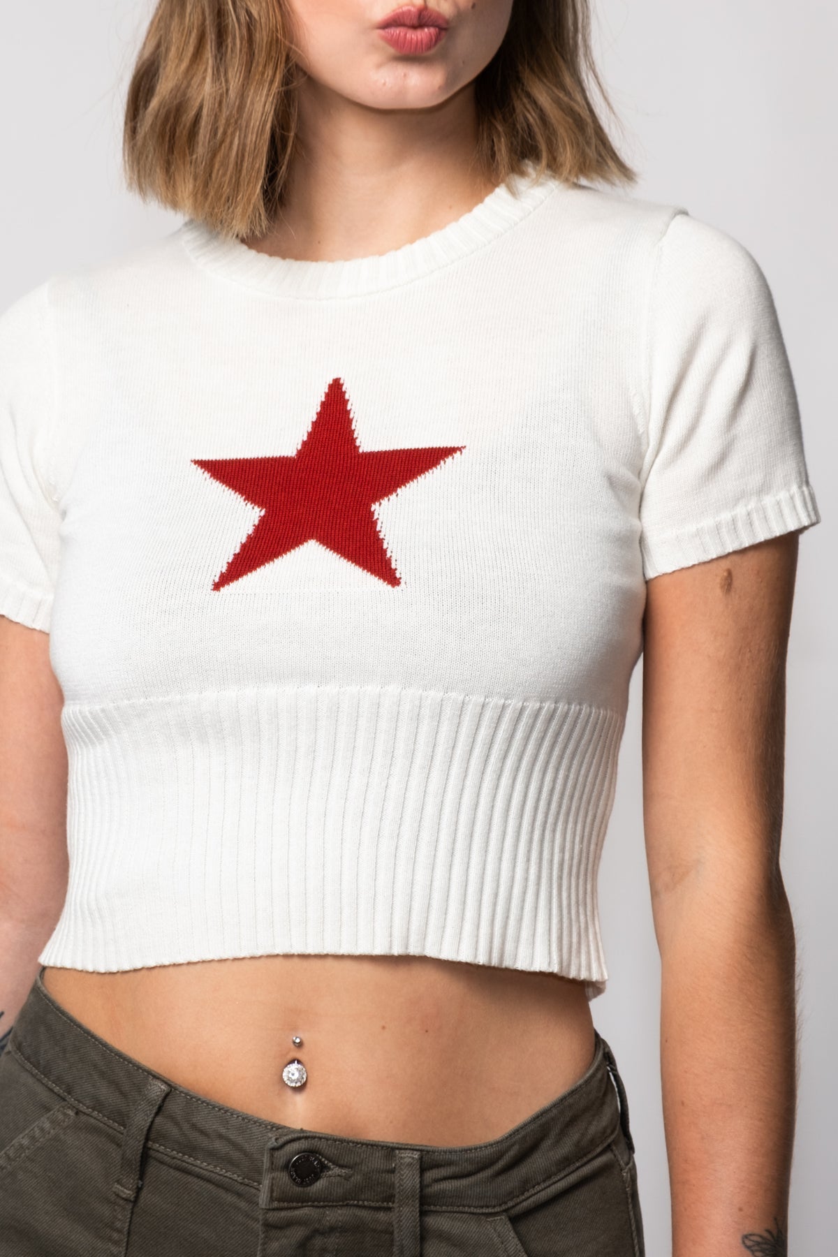 Lucky Star Short Sleeve Sweater