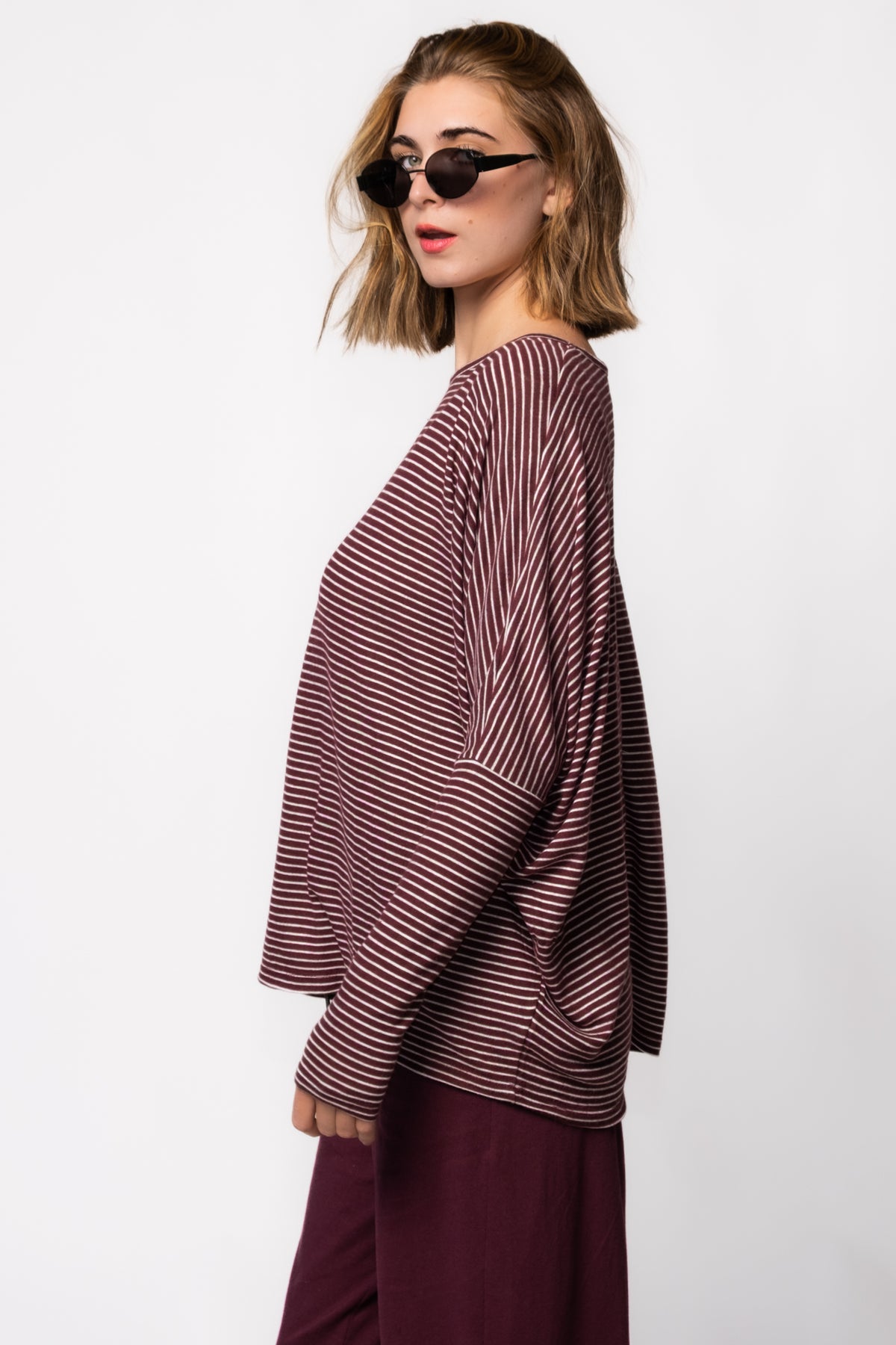 Studio Striped Long Sleeve Tee