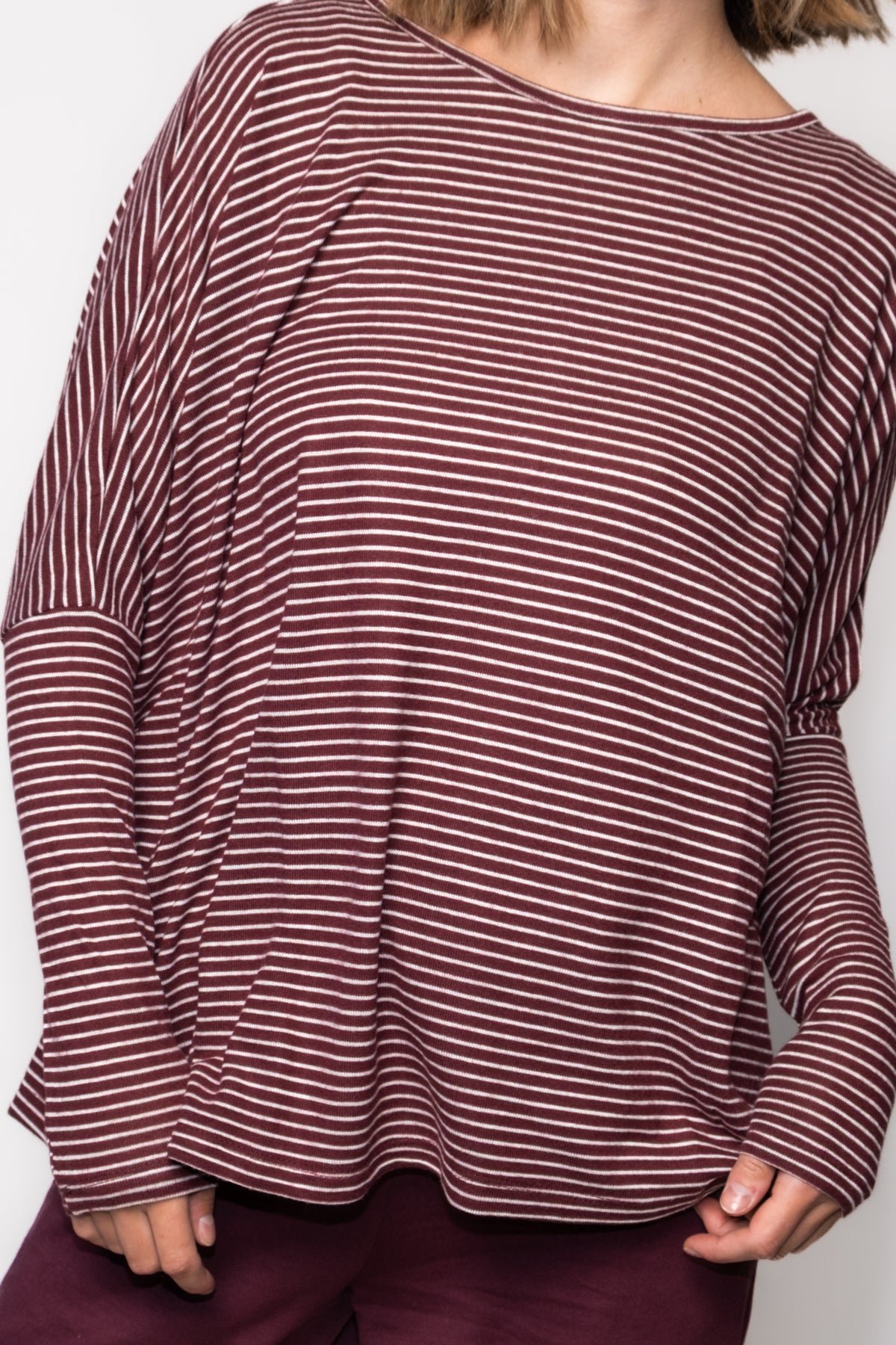 Studio Striped Long Sleeve Tee