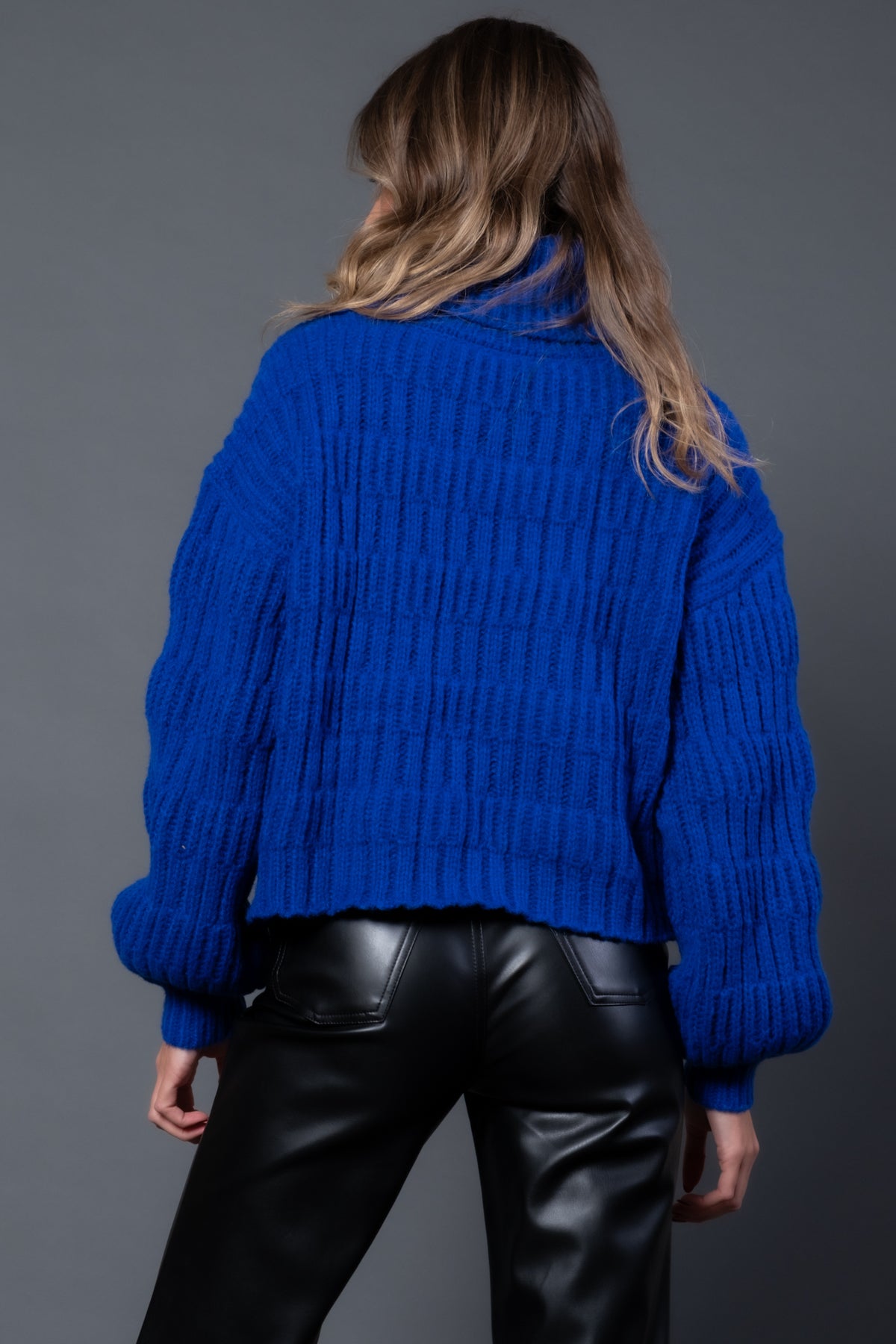 Rayna Cropped Turtleneck Sweater
