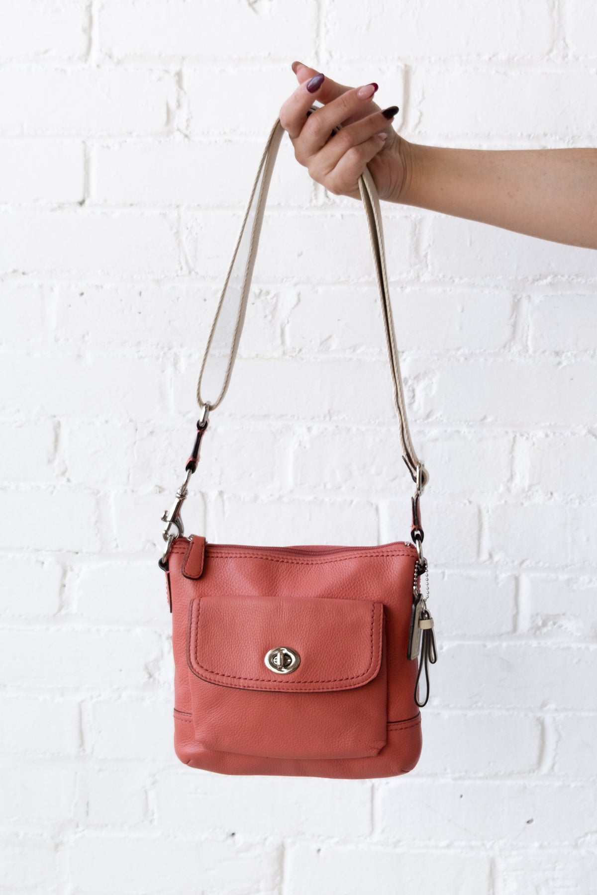 Golddust Vintage Coach Leather Campbell Swingpack