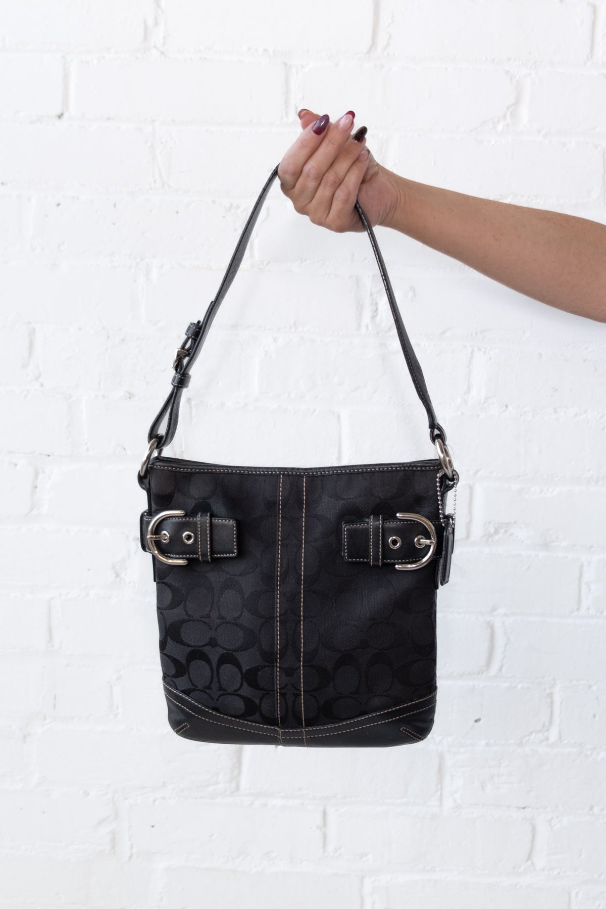 Golddust Vintage Coach Y2K Signature Canvas Bag