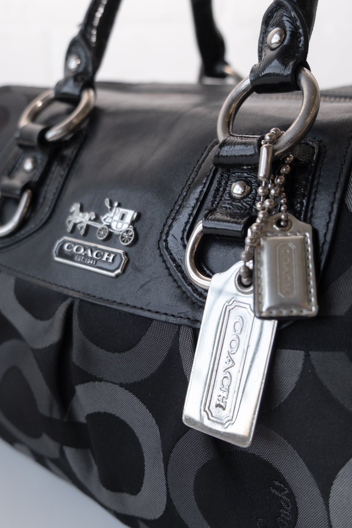 Golddust Vintage Coach Y2K Op Art Sabrina Duffle – Calico