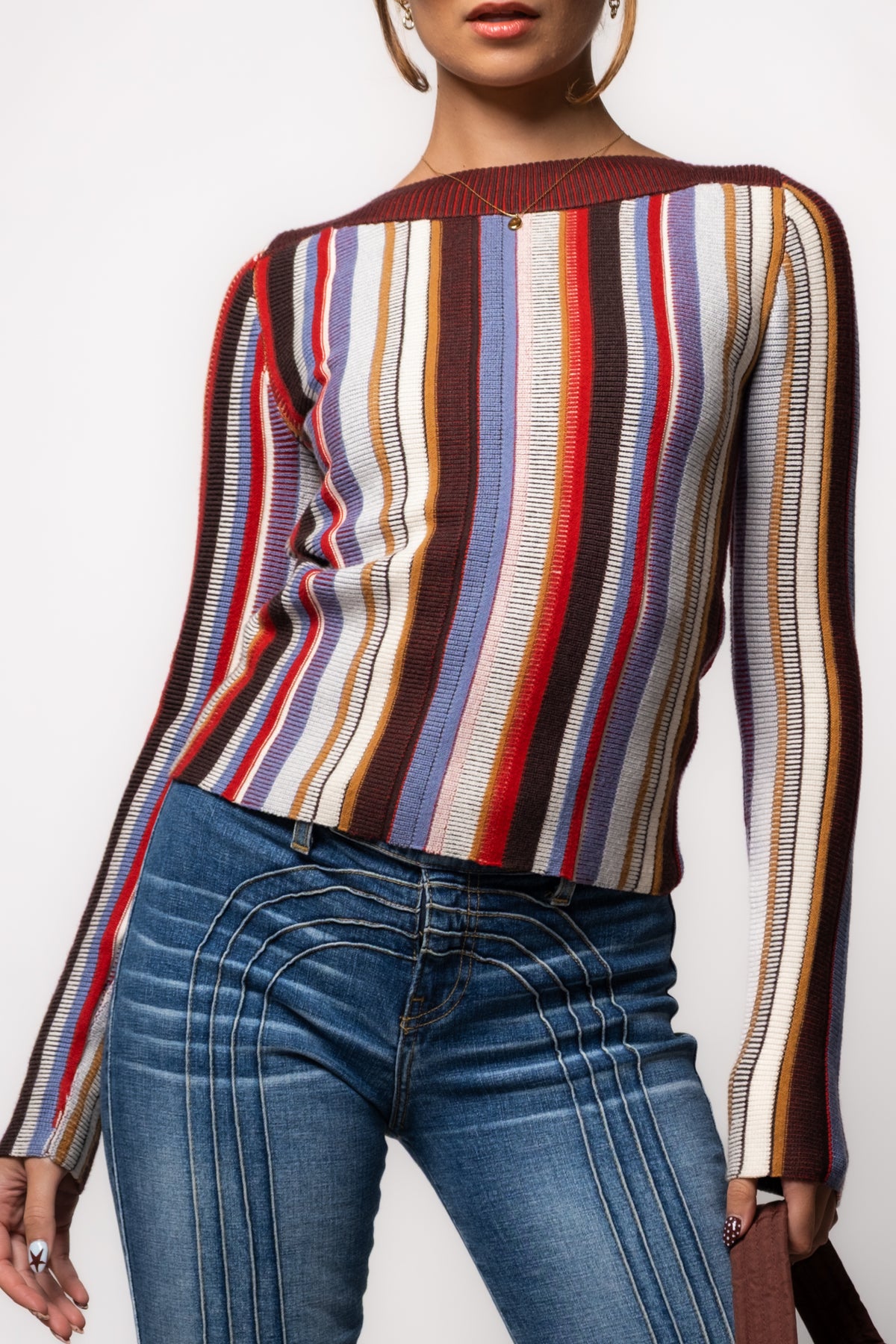 Steve Madden Serra Striped Sweater