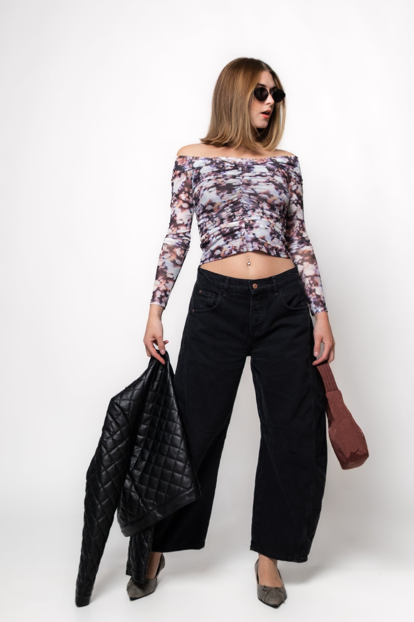 MINKPINK Audrey Off The Shoulder Mesh Top
