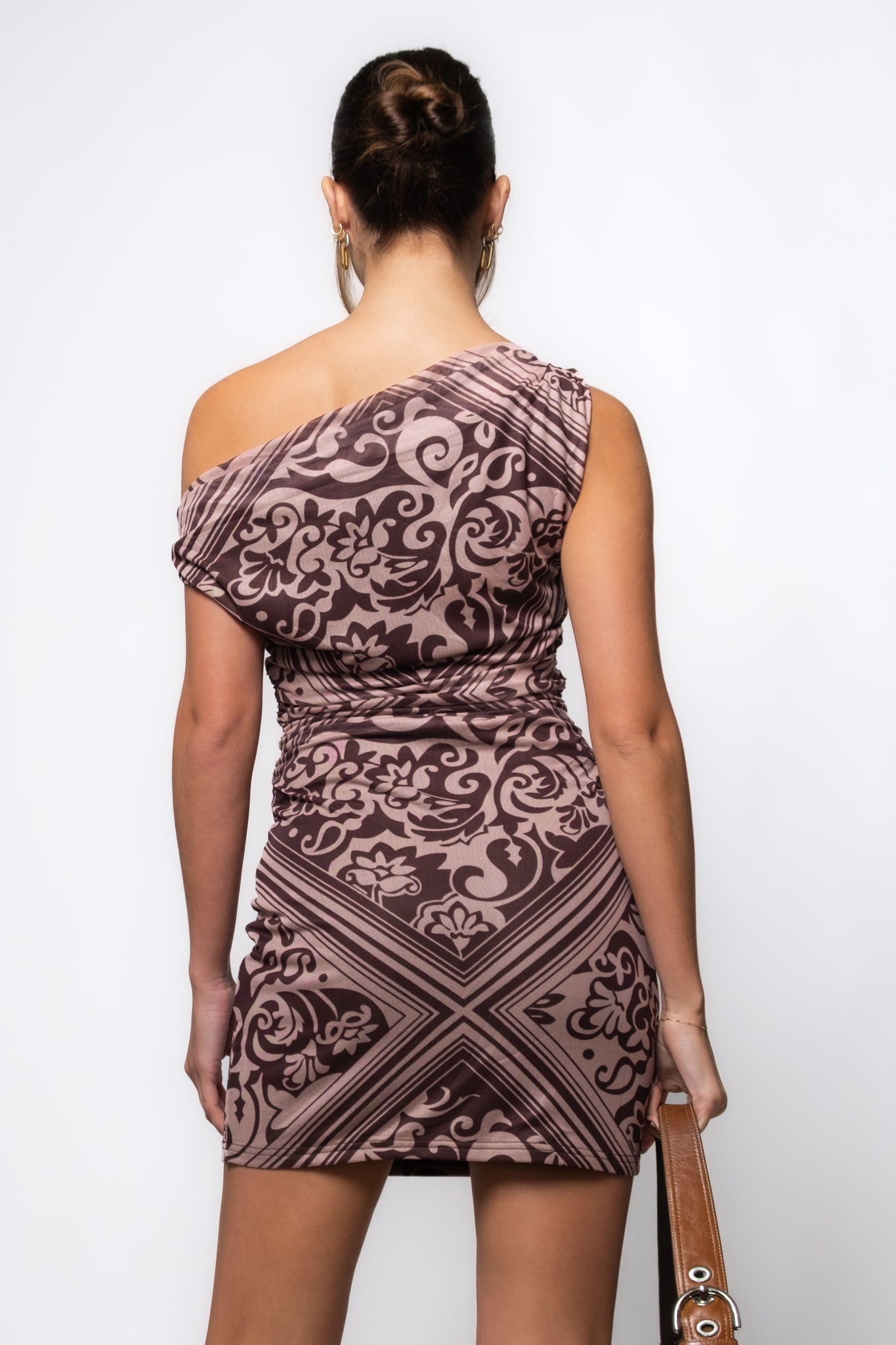 MINKPINK Lumi Asymmetric Mesh Mini Dress