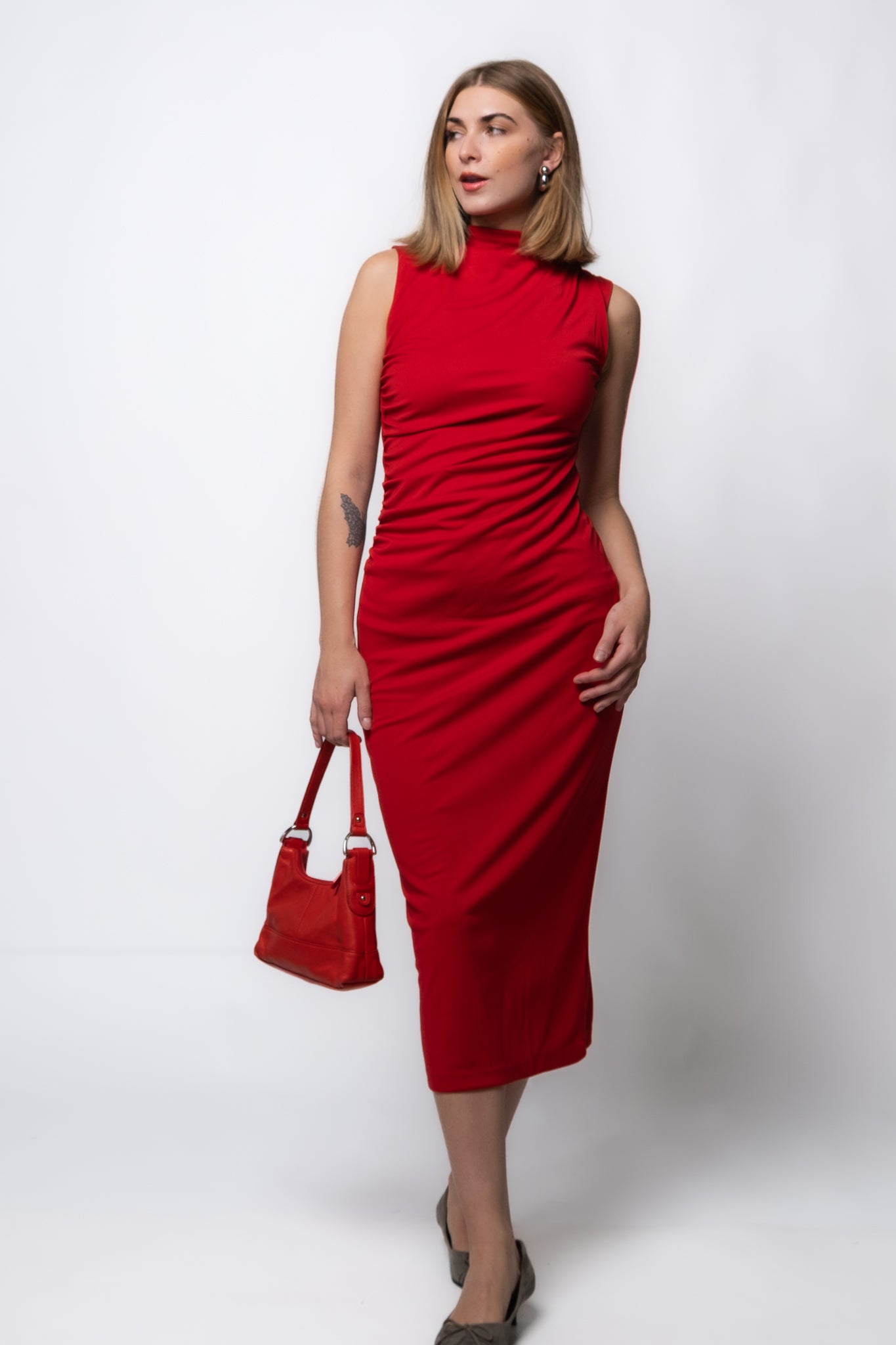 Steve Madden Mo Mesh Midi Dress