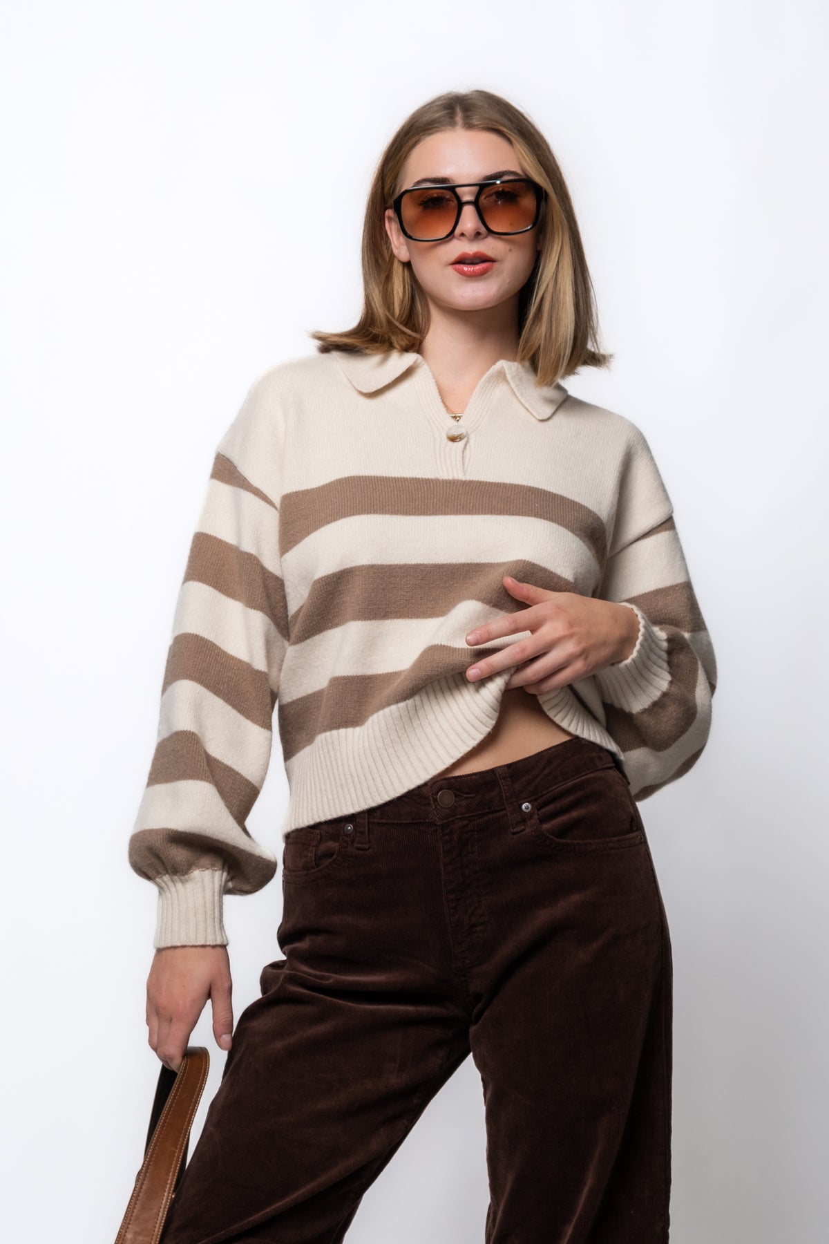 Sideline Striped Rugby Sweater