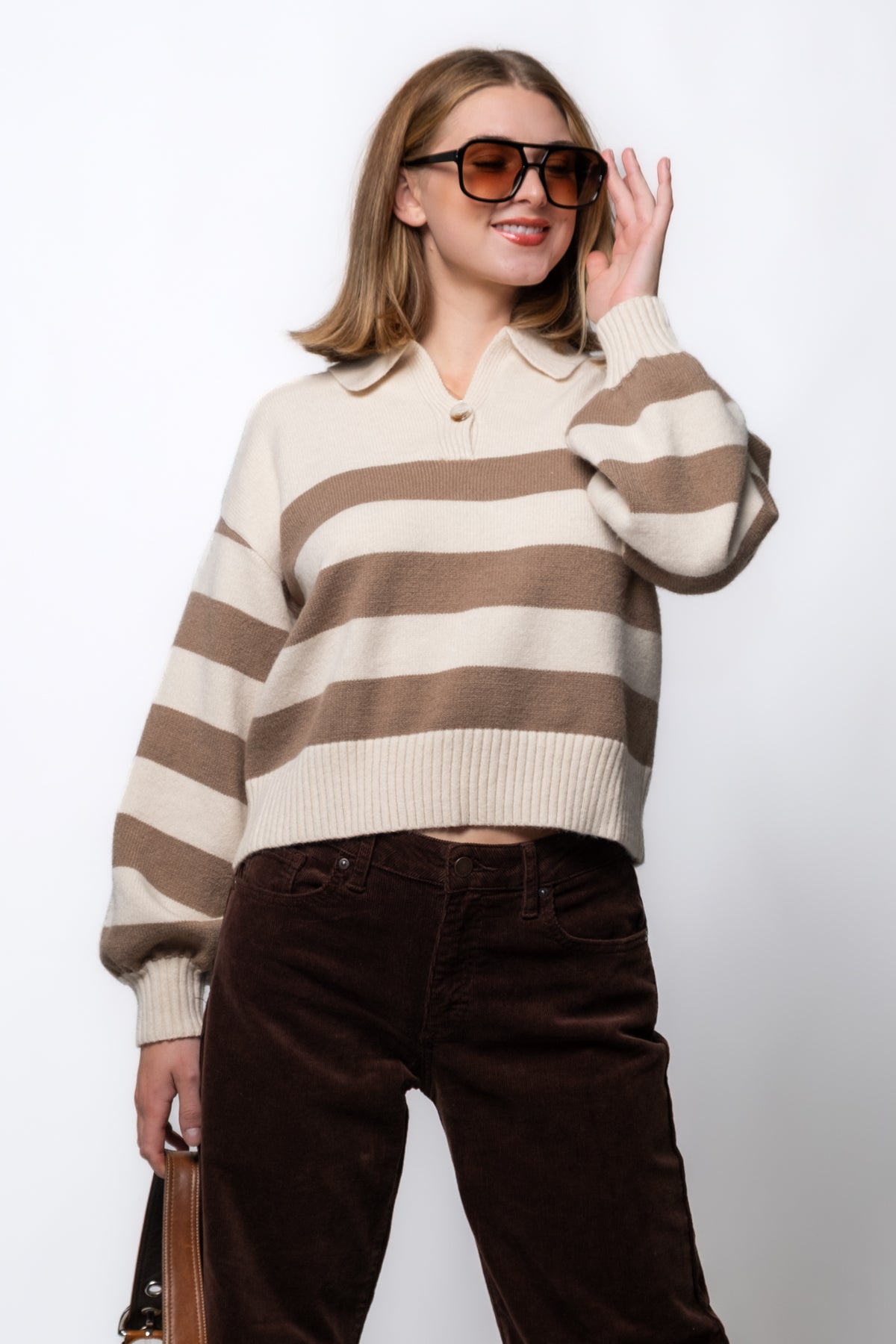 Sideline Striped Rugby Sweater