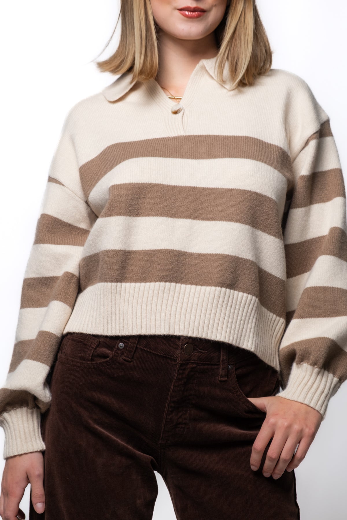 Sideline Striped Rugby Sweater