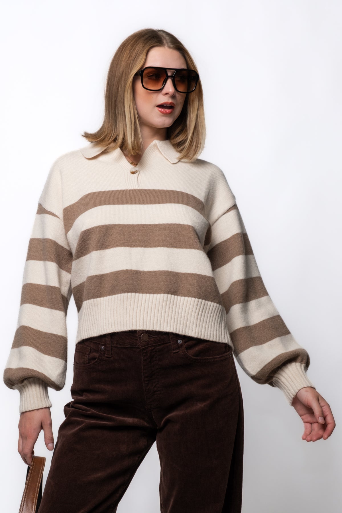 Sideline Striped Rugby Sweater