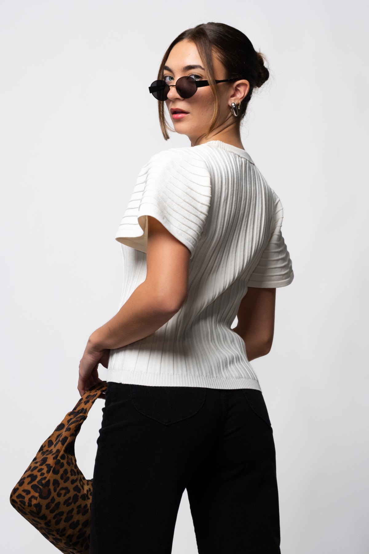 Steve Madden Allie Ribbed Knit Top