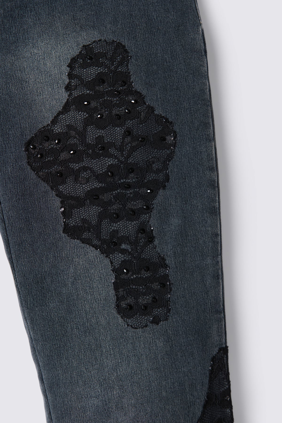 Y2K Cache Lowrise Lace Cutout Bootcut Jeans