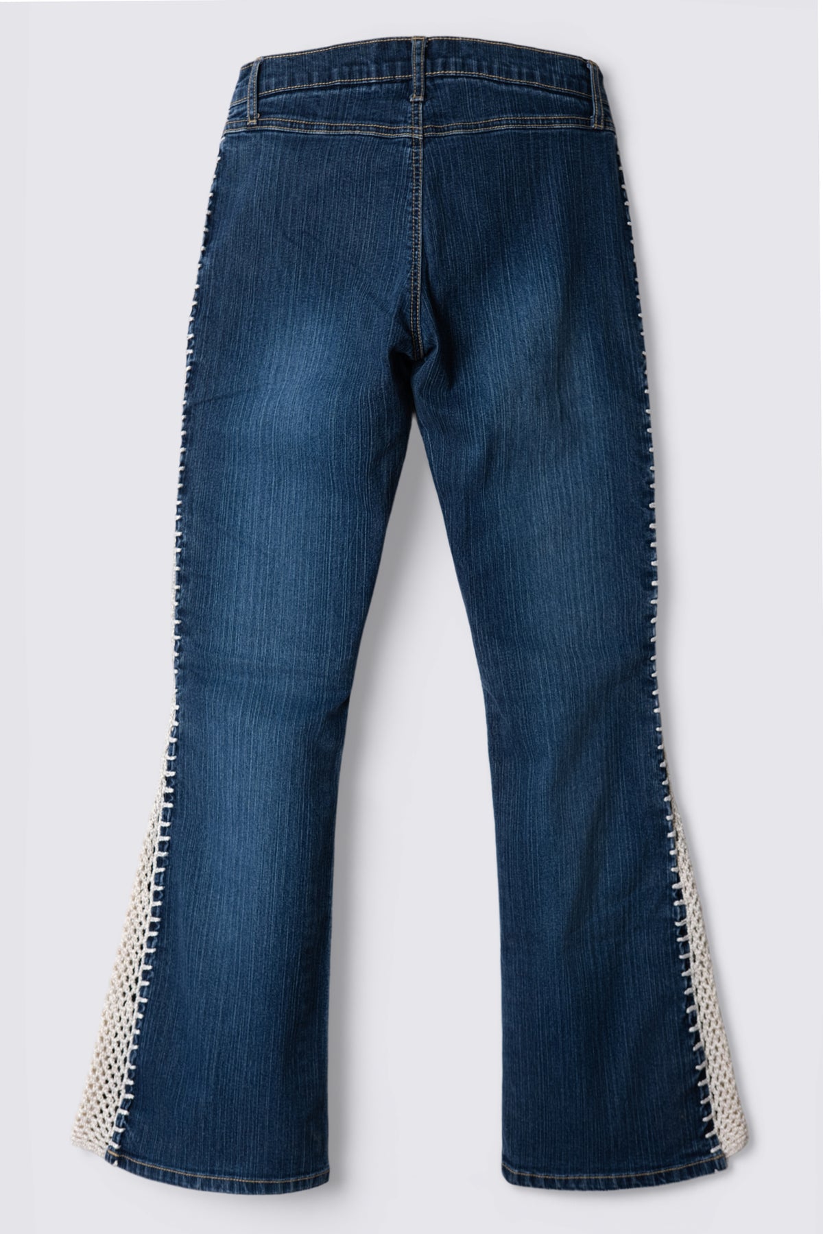 Y2K R4R Lowrise Crochet Trim Flares