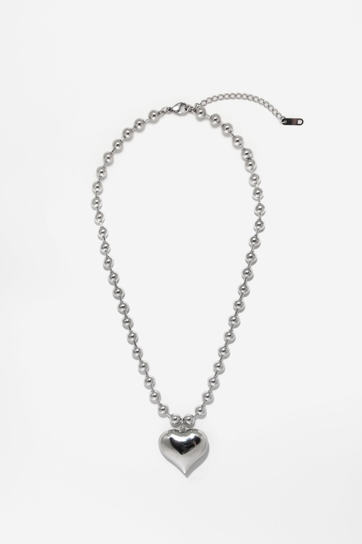 Puffy Heart Ball Chain