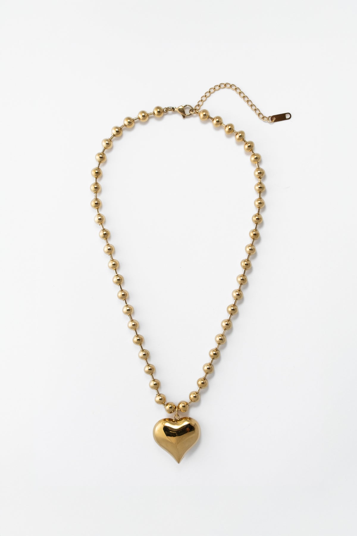 Puffy Heart Ball Chain