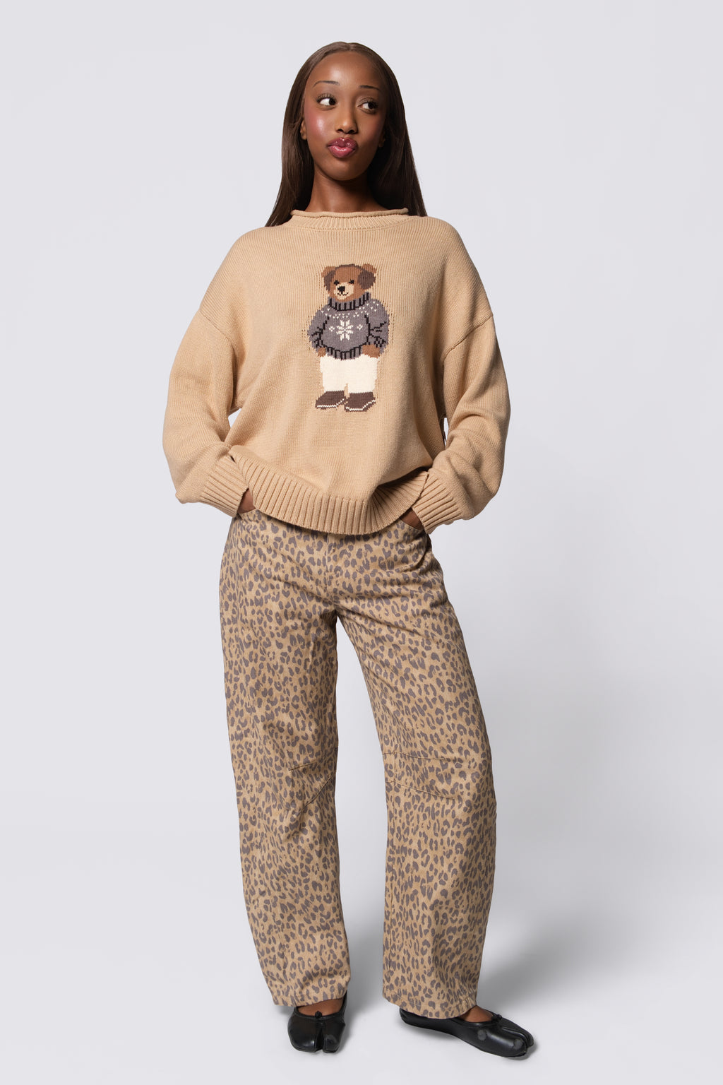 Winter Break Teddy Knit Pullover