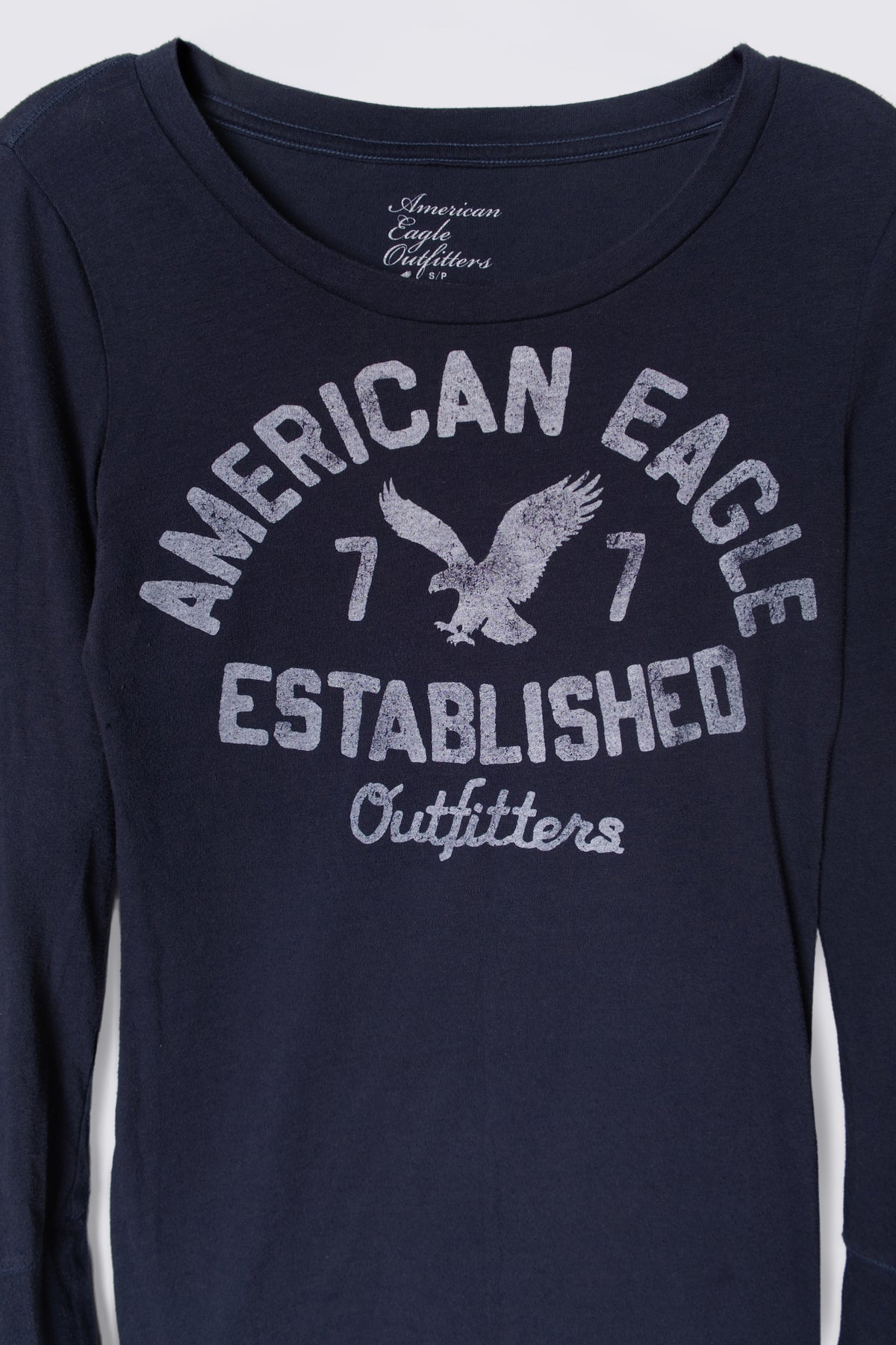 2011 AE Distressed Graphic Long Sleeve Tee