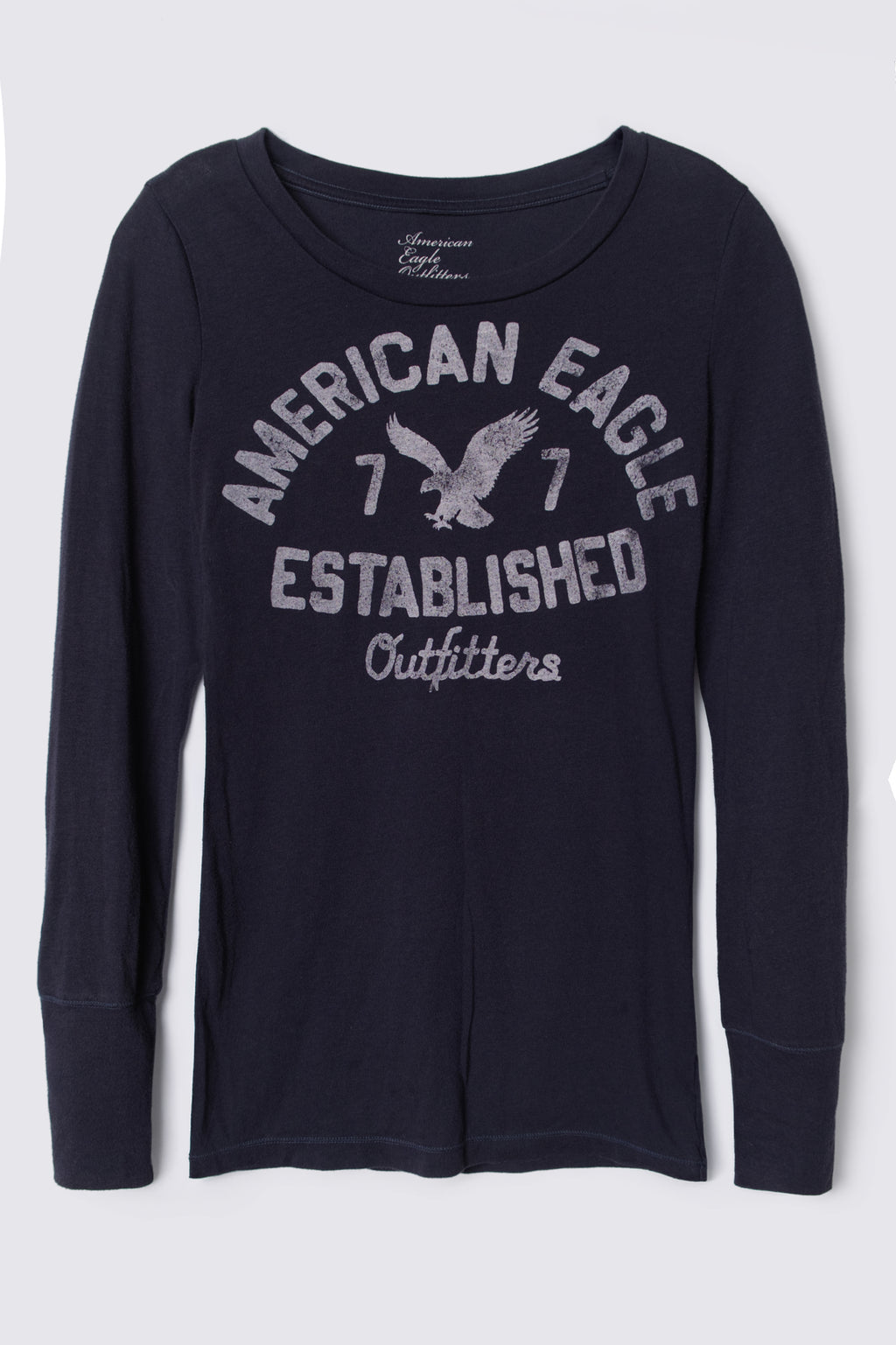 2011 AE Distressed Graphic Long Sleeve Tee