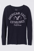 2011 AE Distressed Graphic Long Sleeve Tee