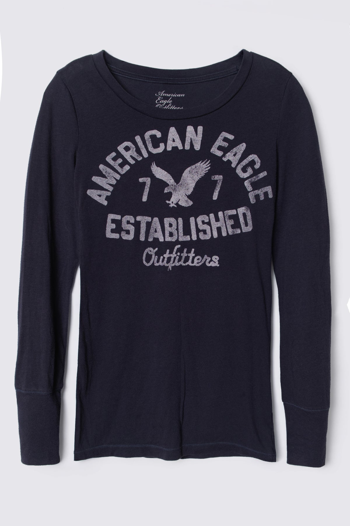 2011 AE Distressed Graphic Long Sleeve Tee