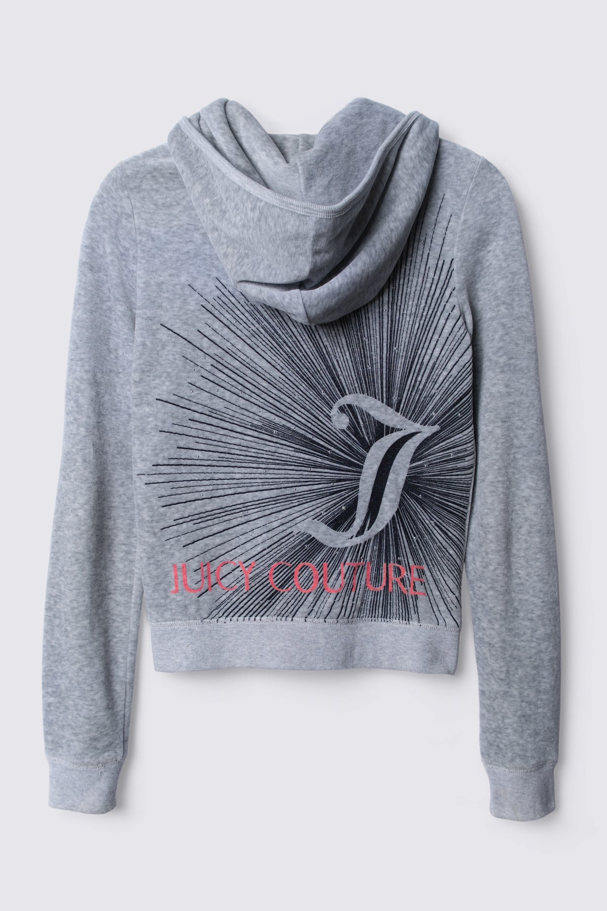 Y2K Juicy Couture Studded Starburst Velour Hoodie