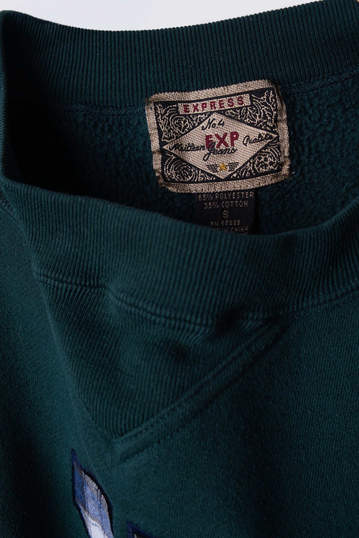 90s Express Spellout Oversize Crewneck