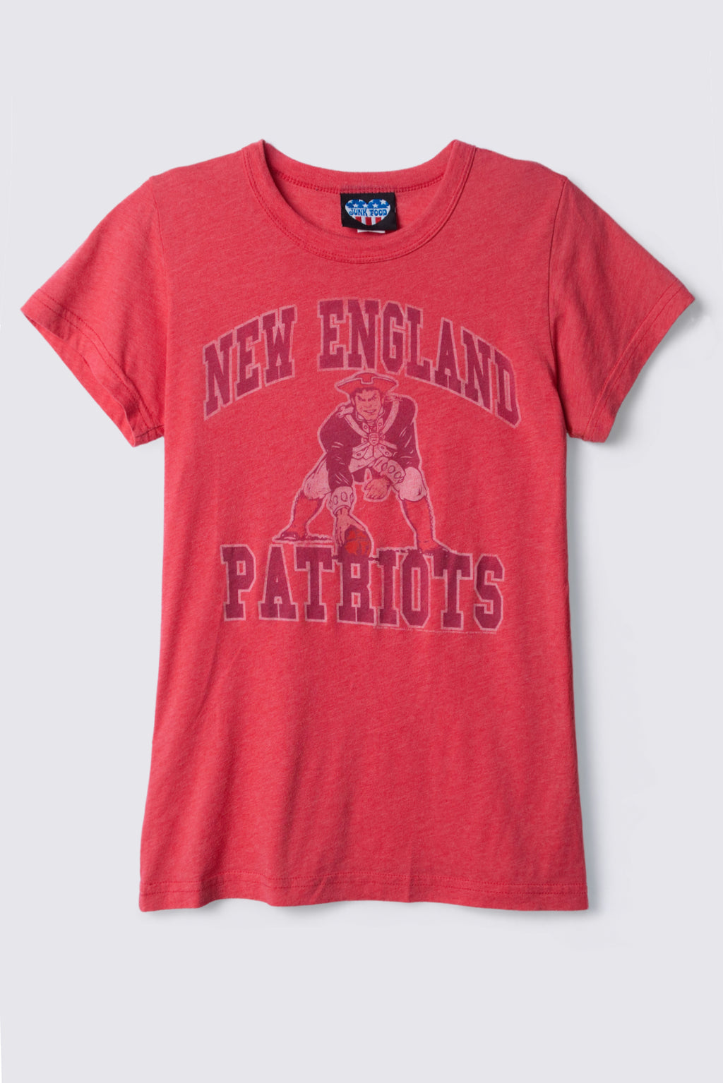 2000s Junk Food Distressed New England Patriots Tee