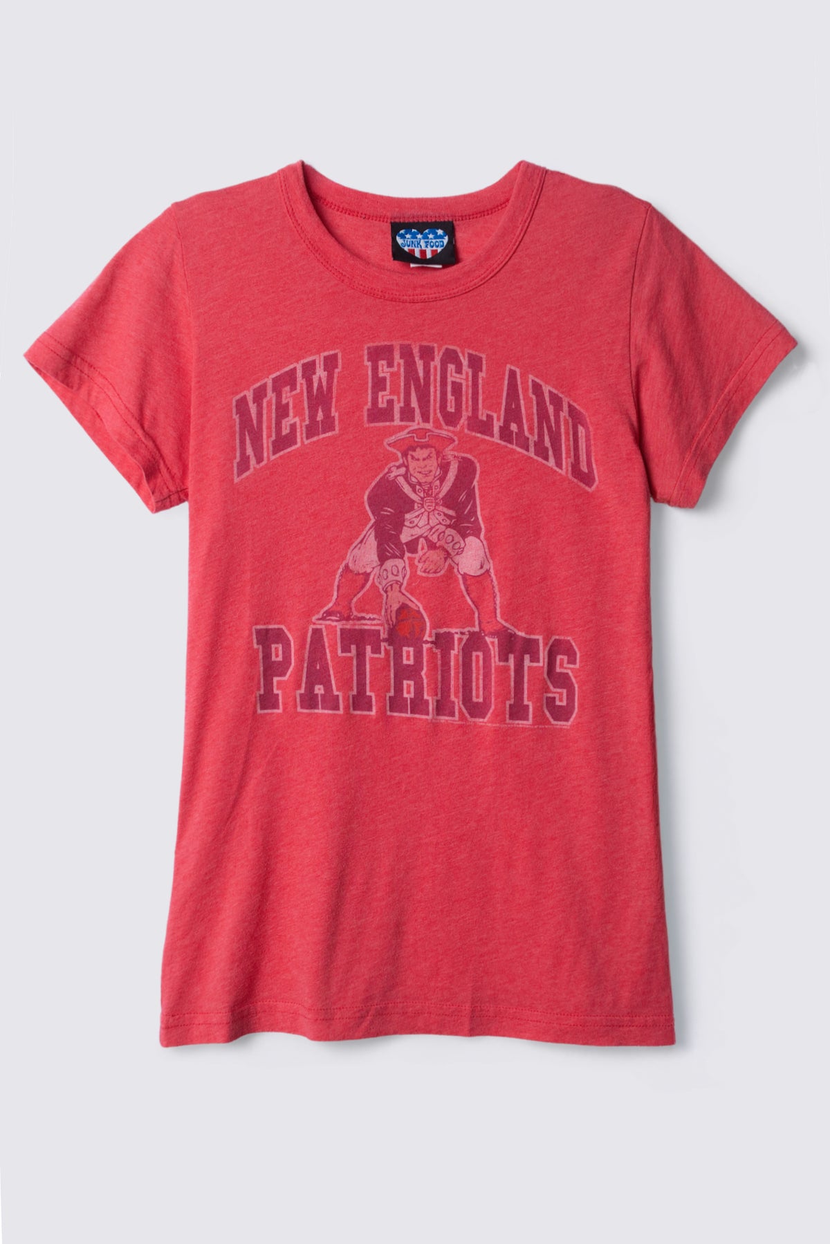 2000s Junk Food Distressed New England Patriots Tee
