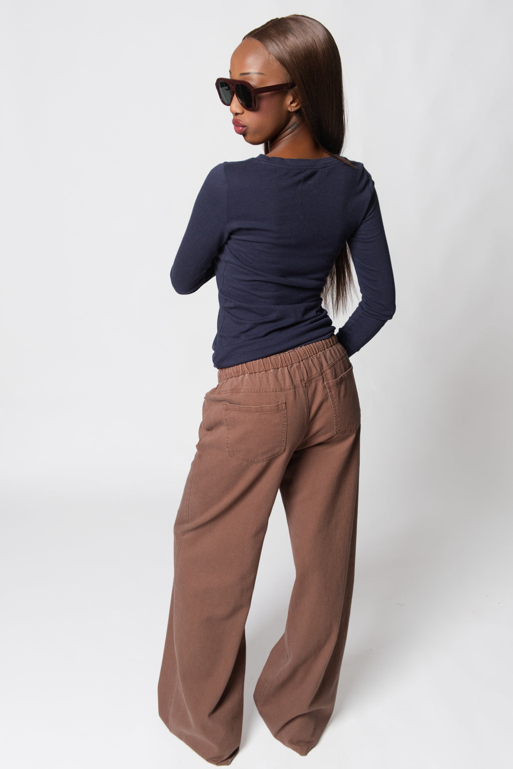 Marlo Wideleg Slouchy Pants