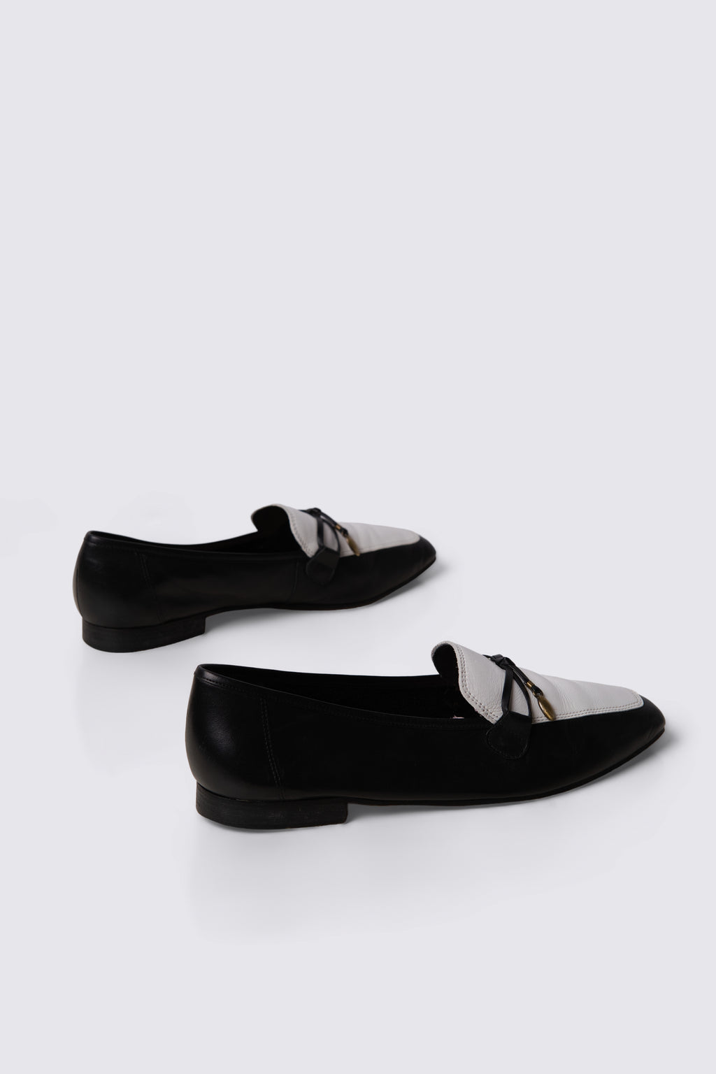 90s Enzo Engiolini Two Tone Leather Loafers