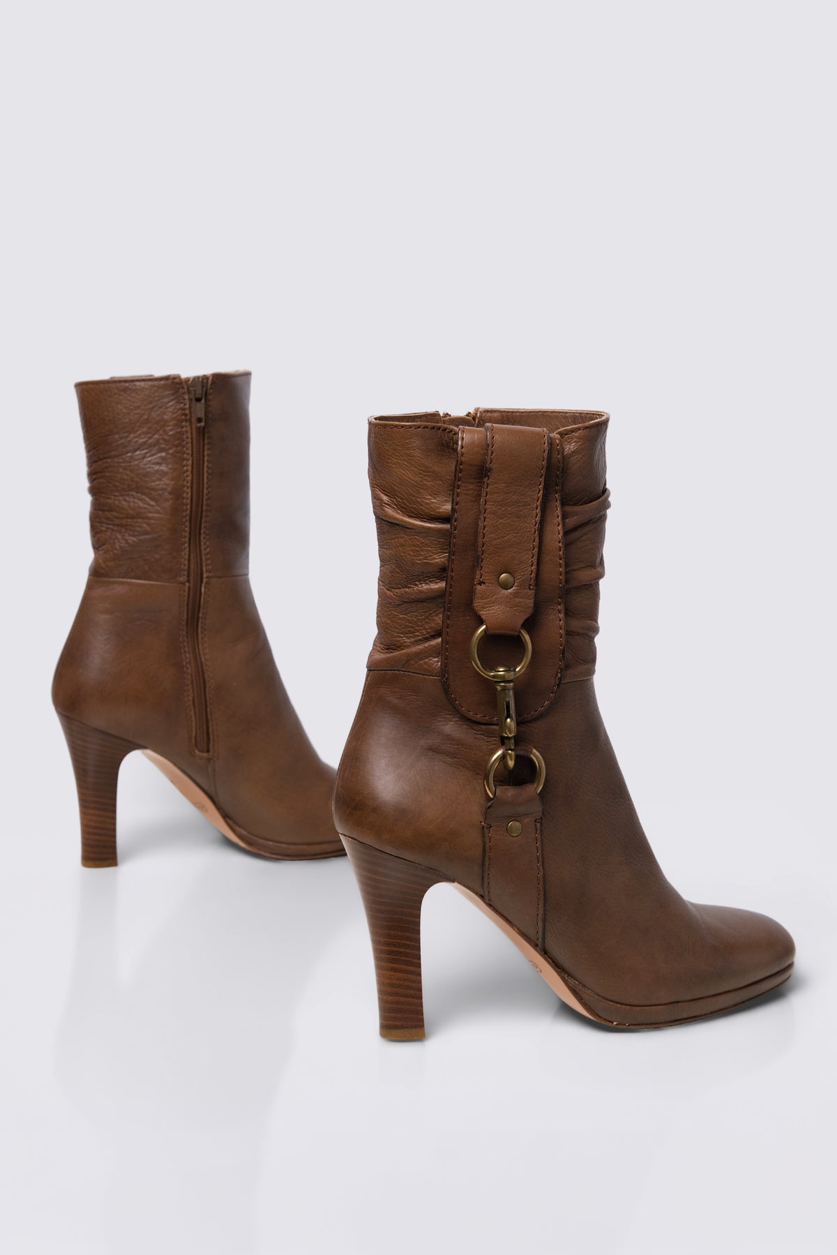 Y2K Coach Torre Mid Calf Leather Boots