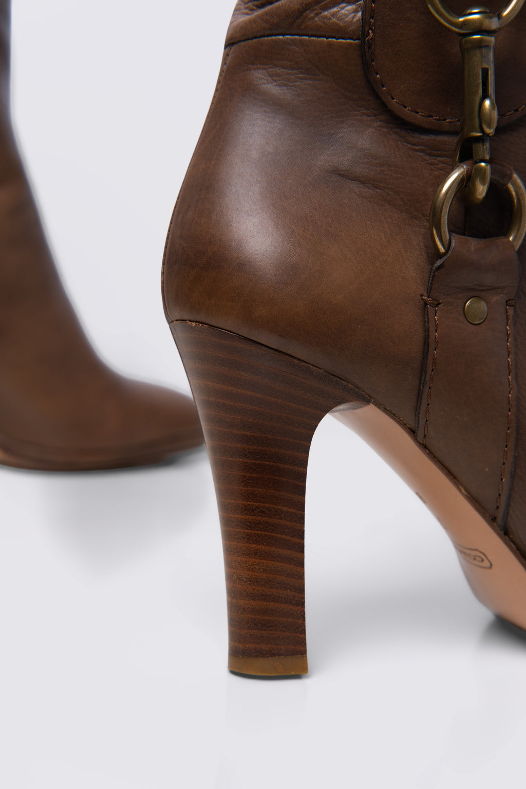 Y2K Coach Torre Mid Calf Leather Boots