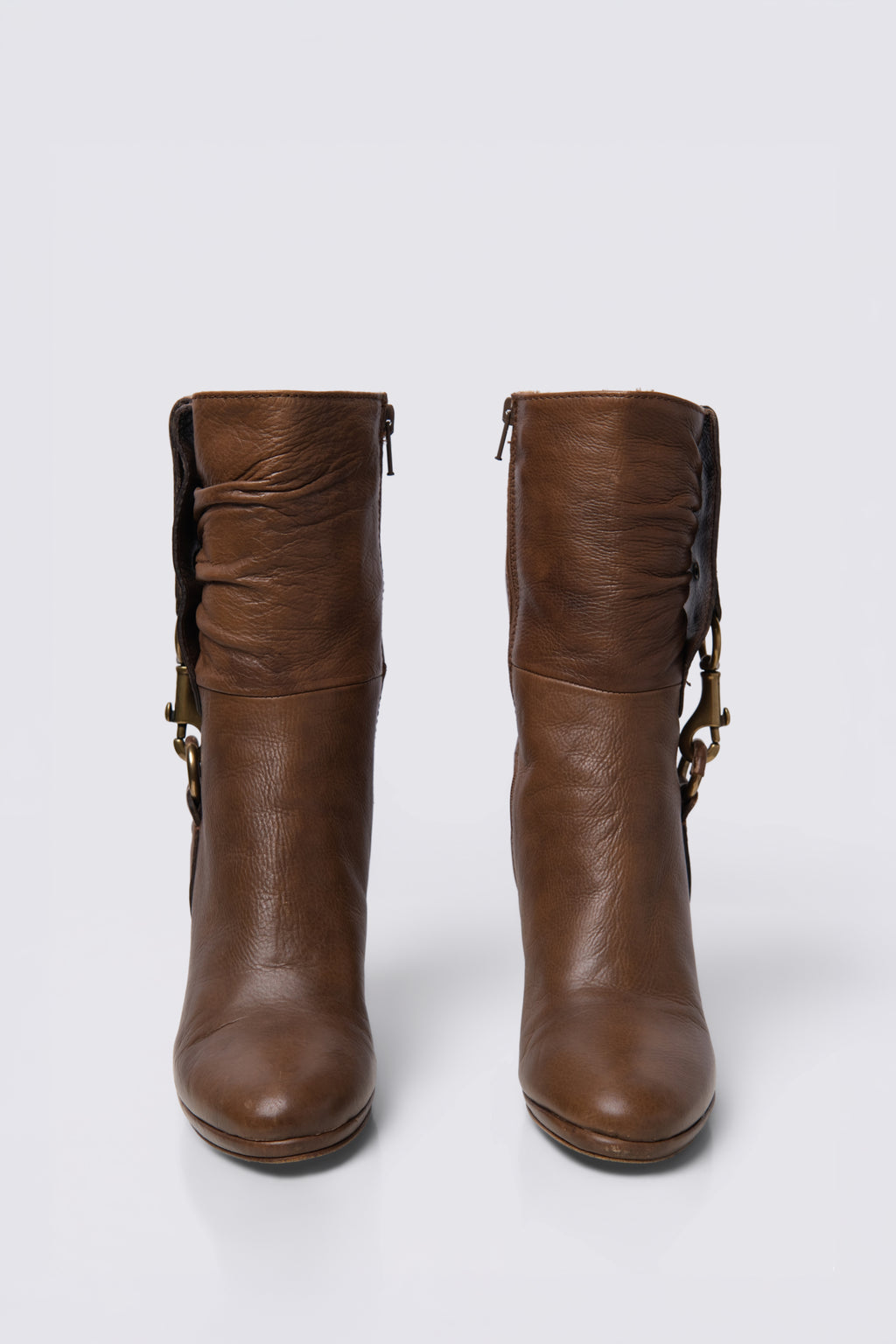 Y2K Coach Torre Mid Calf Leather Boots