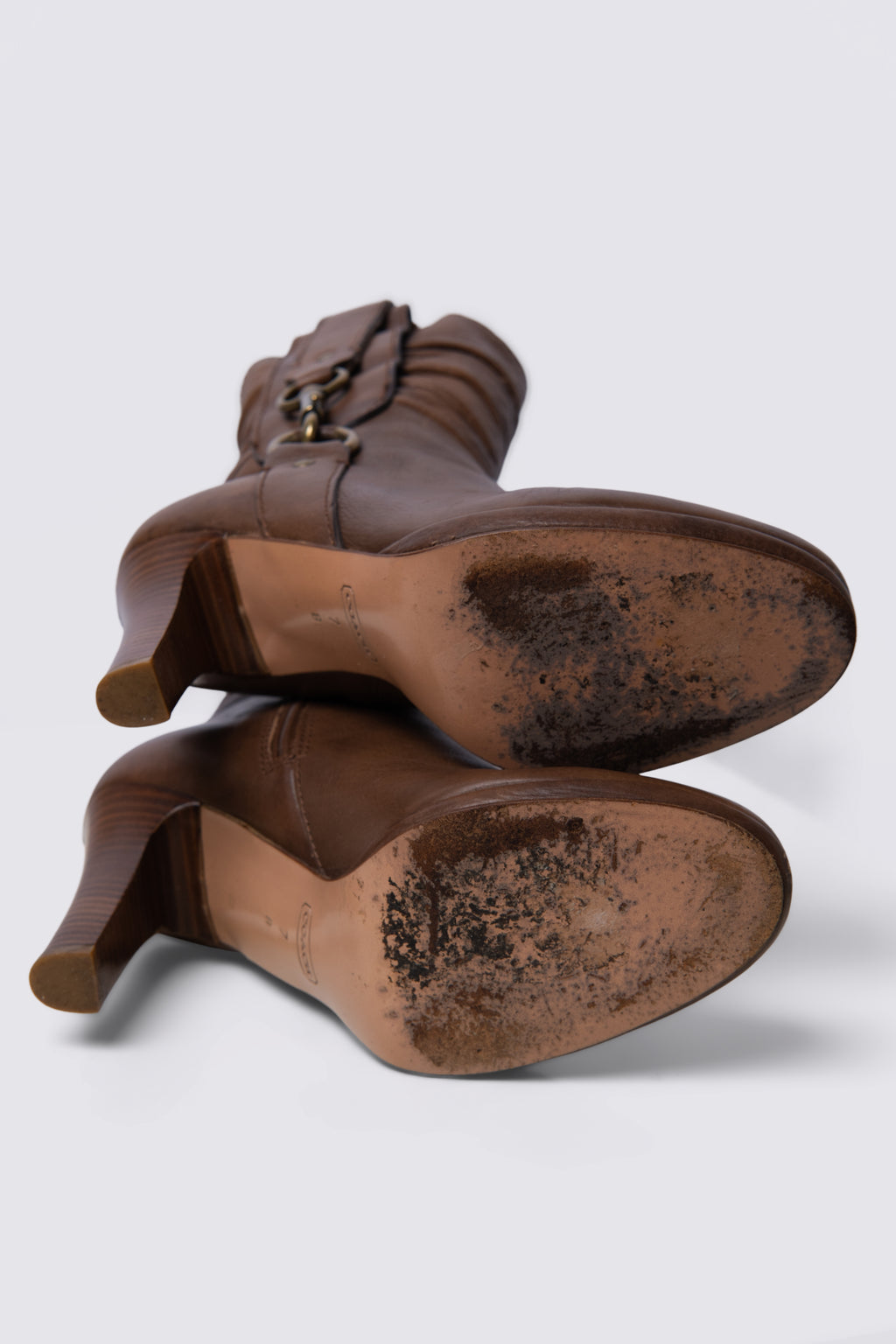 Y2K Coach Torre Mid Calf Leather Boots