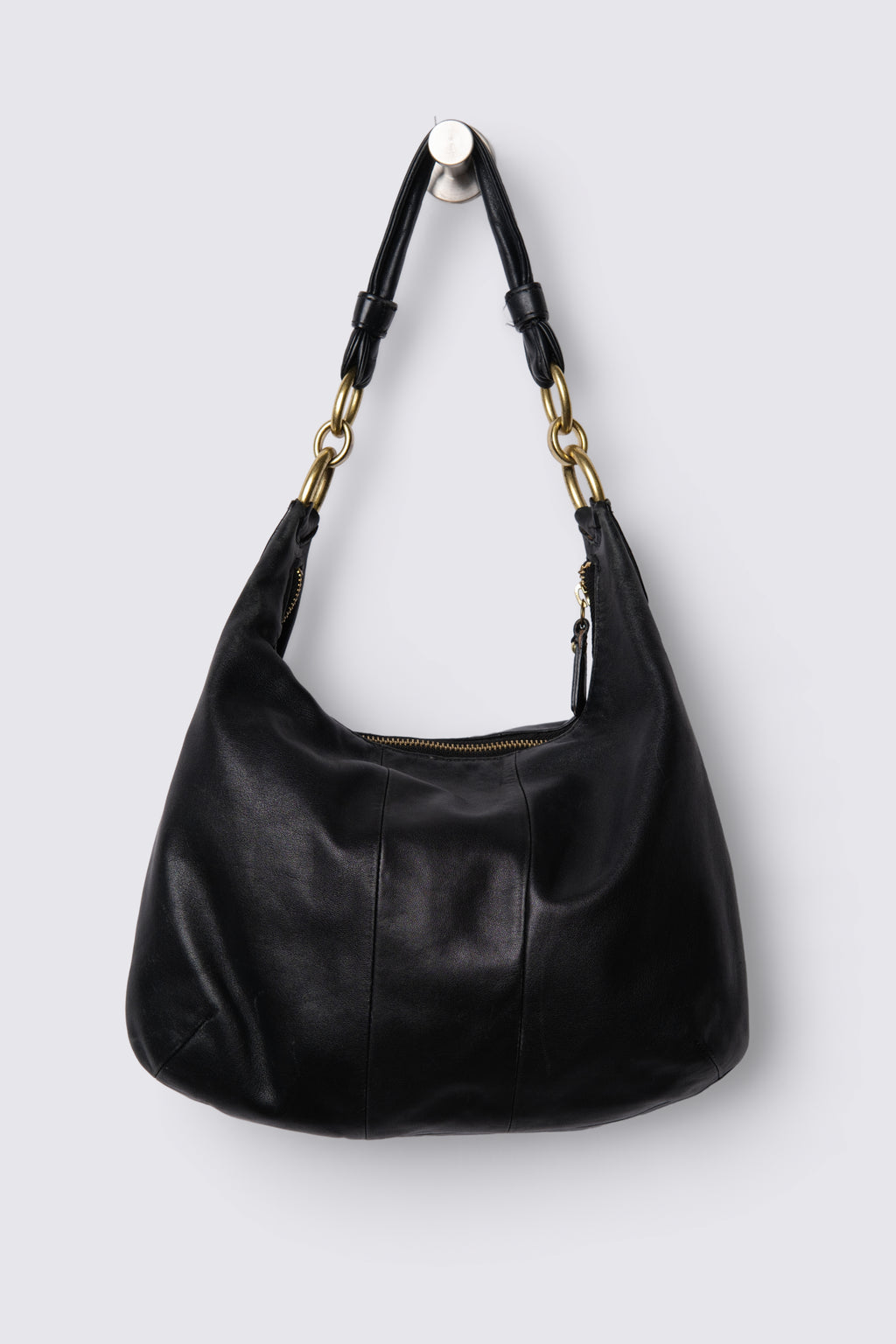 2010 Coach Kristin Black Leather Hobo Bag