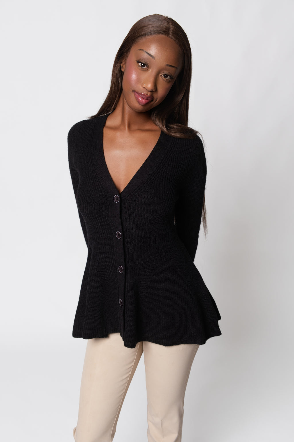 Hourglass Peplum Cardigan