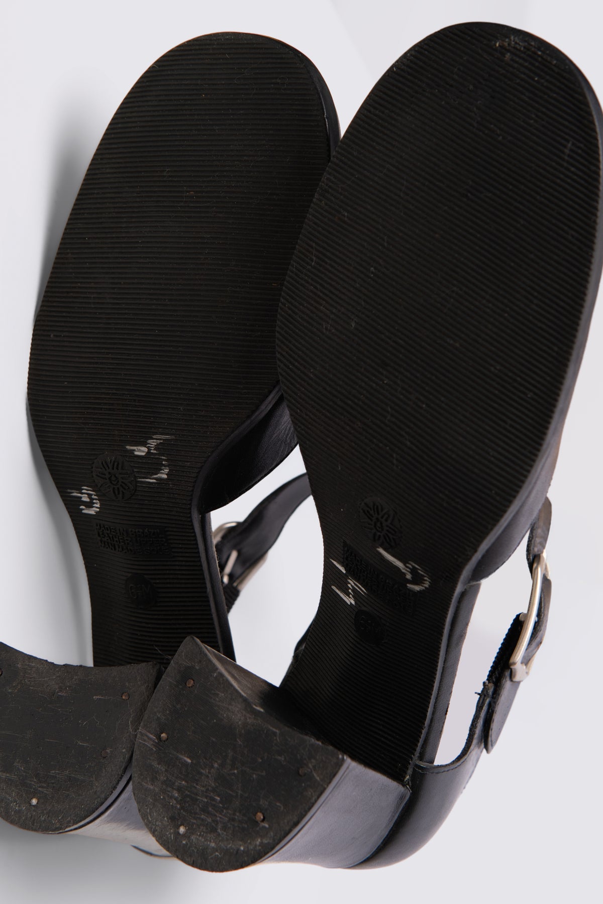 90s Westies Ankle Strap Block Heels
