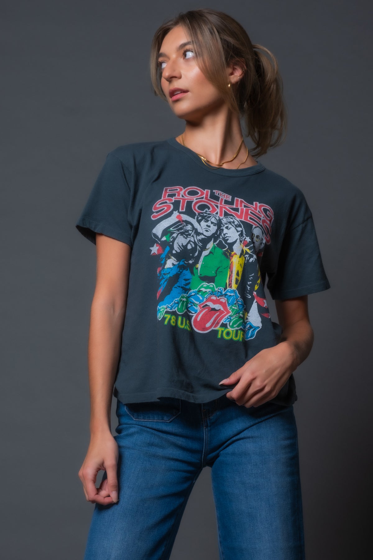 Daydreamer Rolling Stones '78 US Tour Ringer Tee