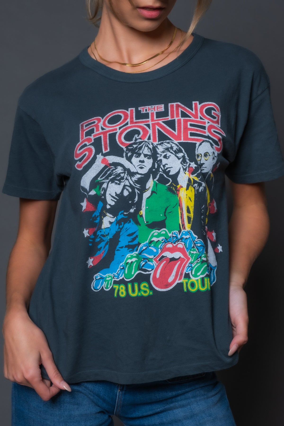 Daydreamer Rolling Stones '78 US Tour Ringer Tee