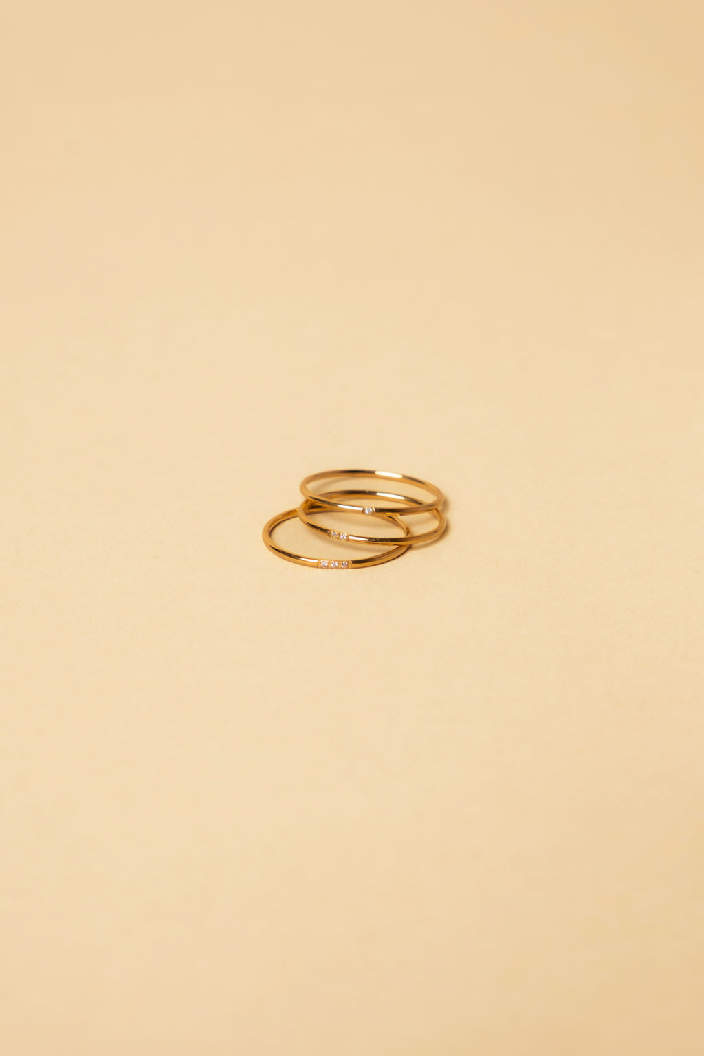 Dainty Stoned Ring Set